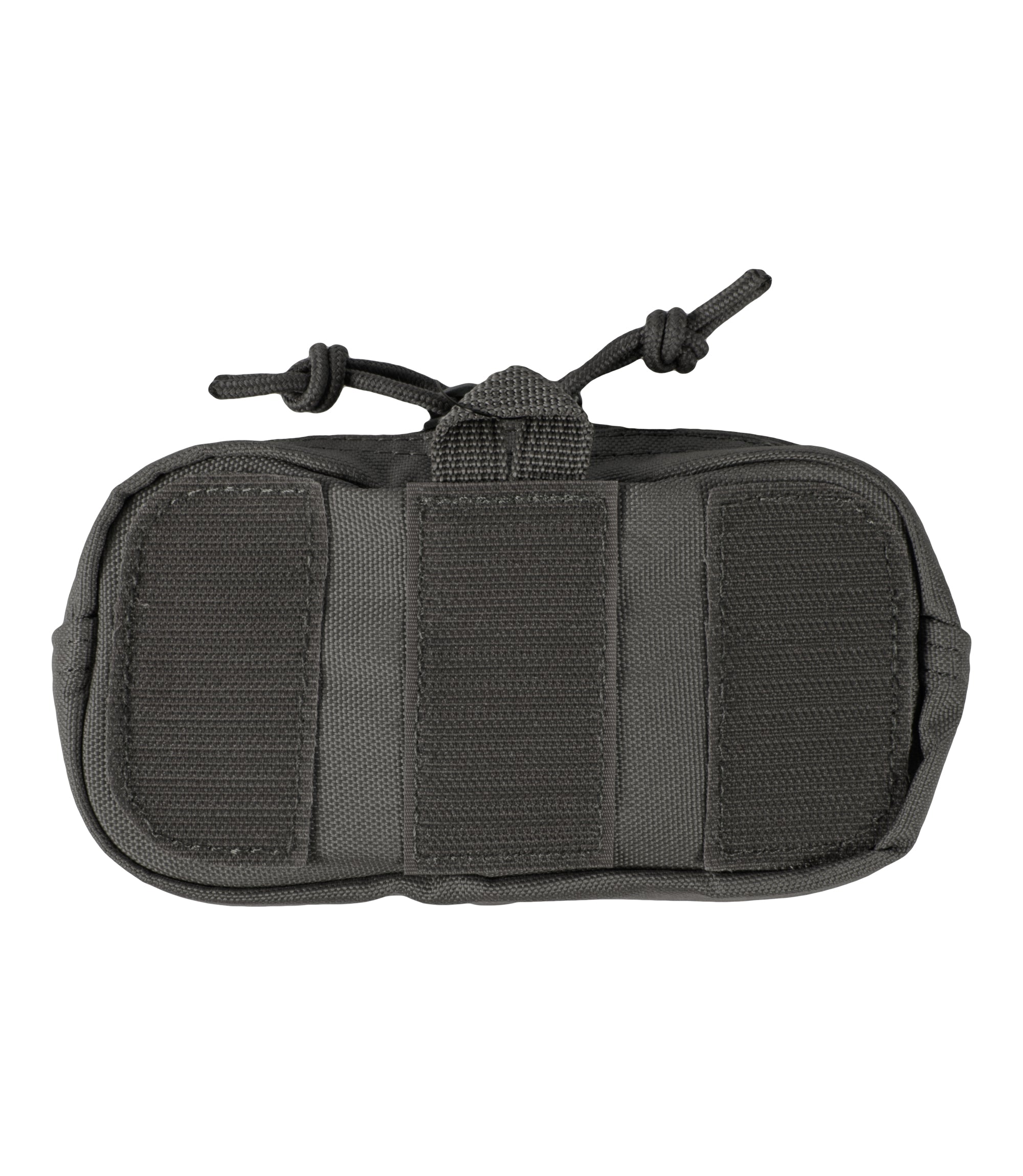 Back of 6 X 3 Velcro Pouch in Asphalt |color_asphalt