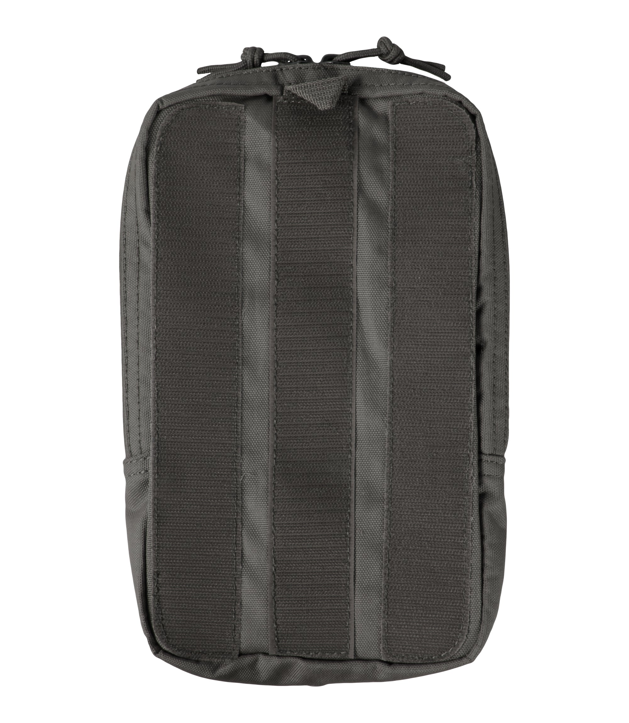 Back of 6 X 10 Velcro Pouch in Asphalt |color_asphalt