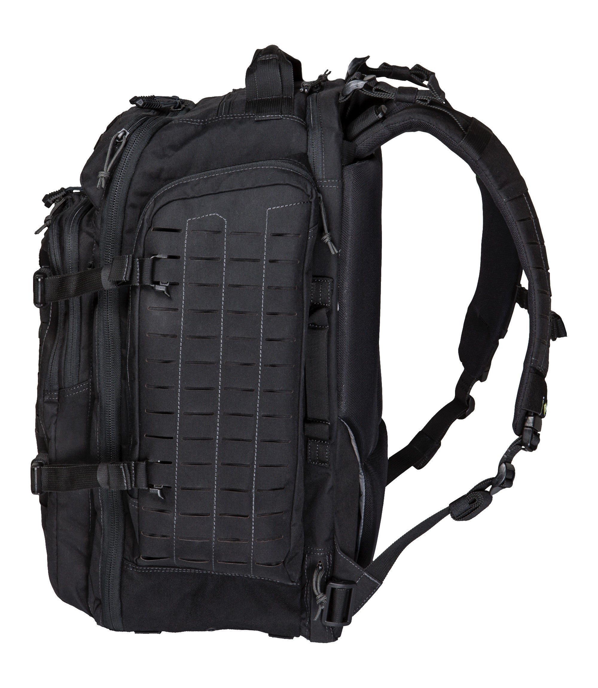 Side of Tactix 3-Day Plus Backpack 62L in Black |color_black