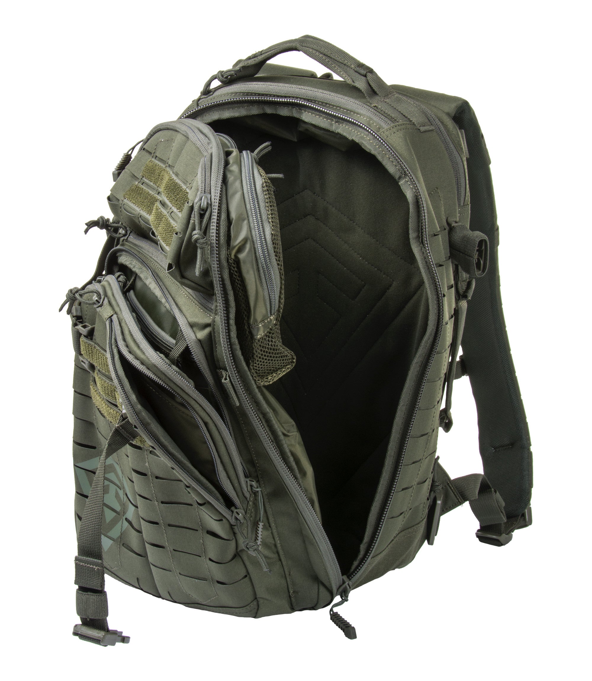 Open Side of Tactix Half-Day Plus Backpack 27L in OD Green |color_od green