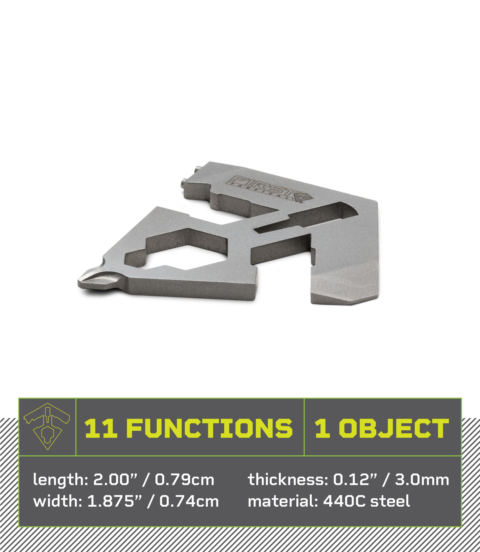 Side view of Spear Multitool with overview