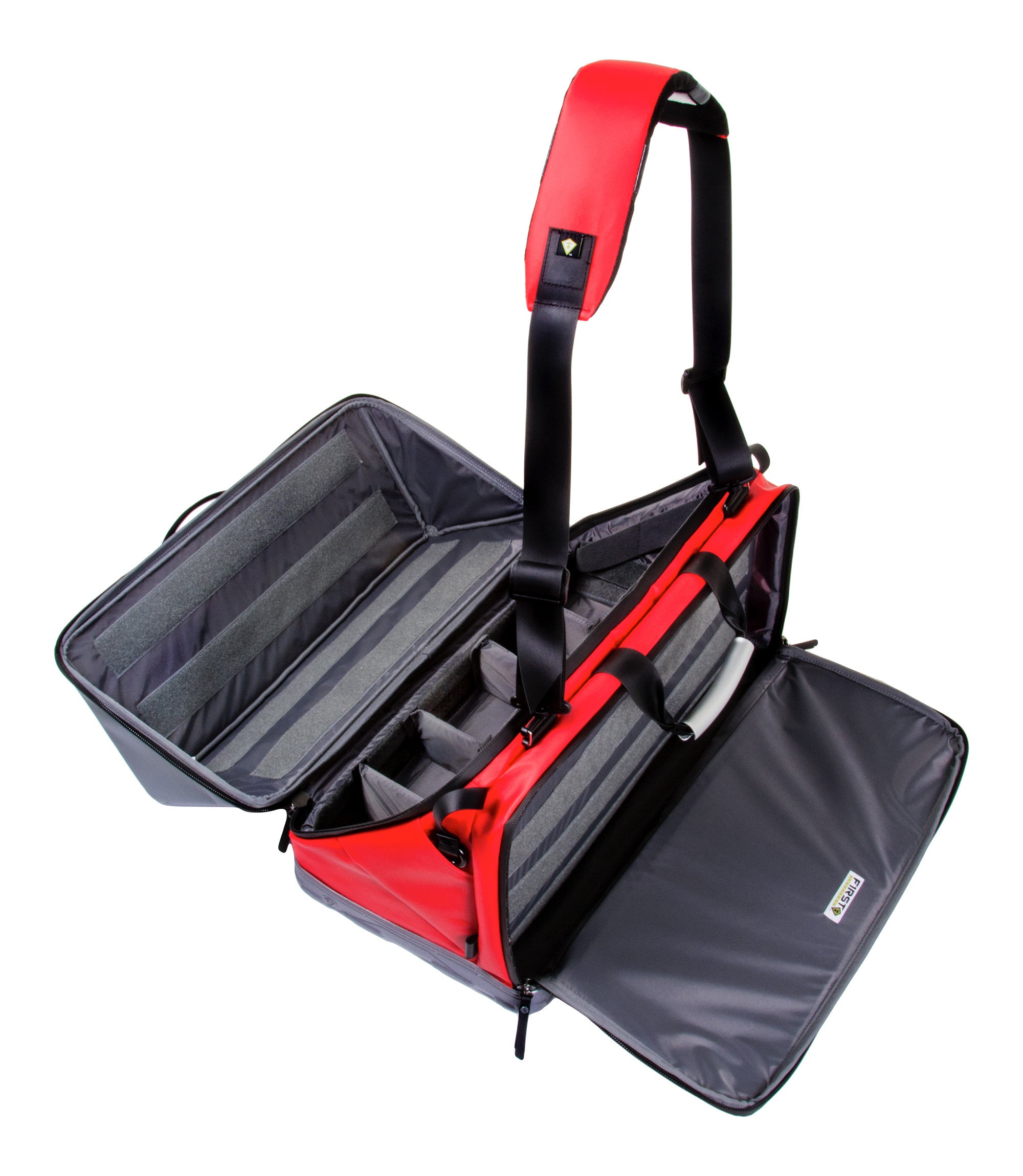 Open Top of Large Jump Bag in Red|color_red
