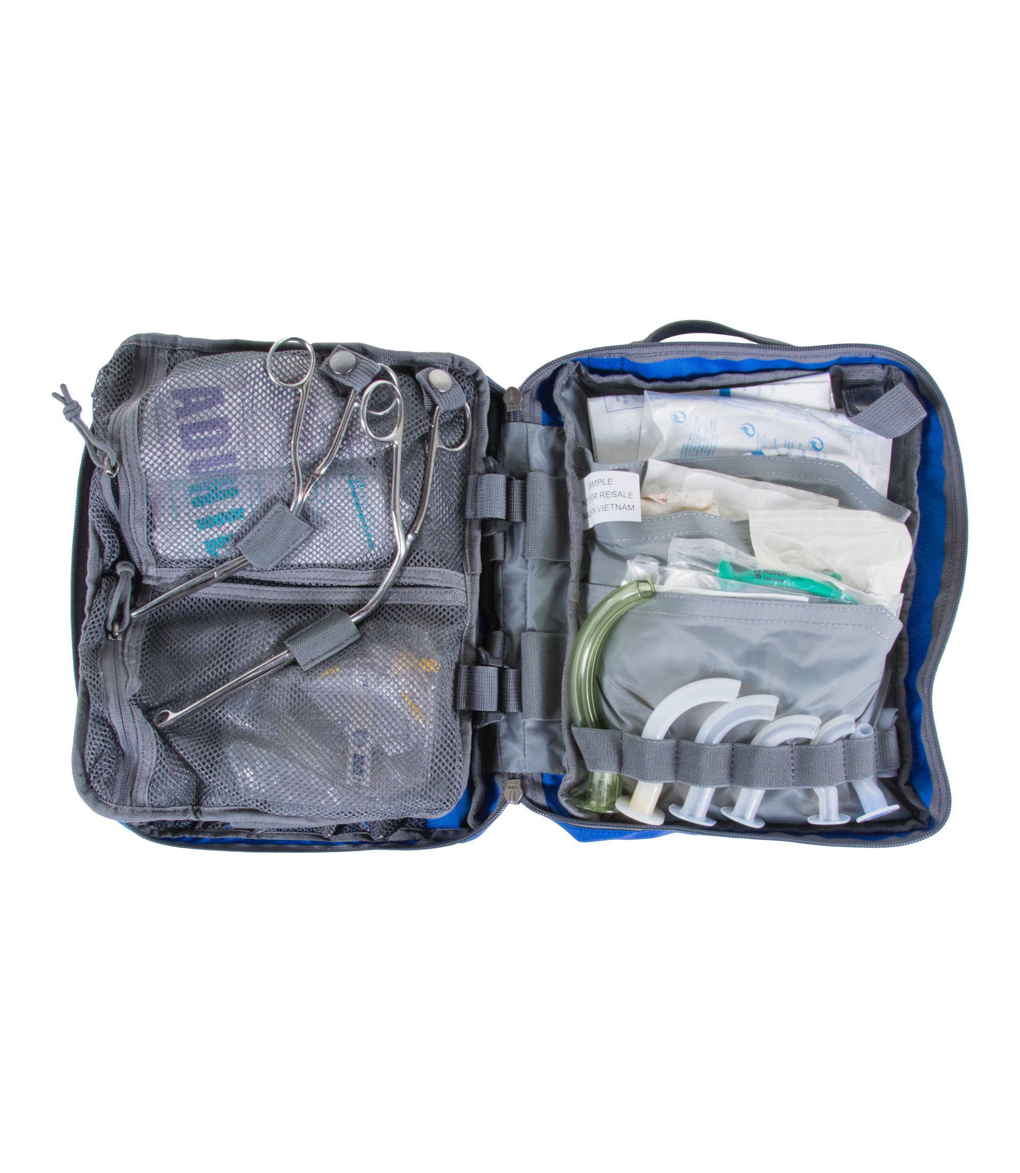 Open Top of Airway Kit in Blue |color_blue
