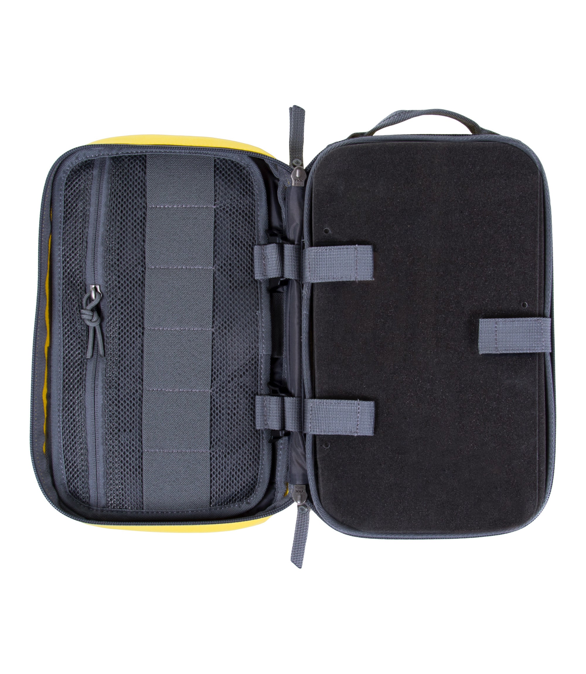 Open Top of Medication Kit in Yellow |color_yellow