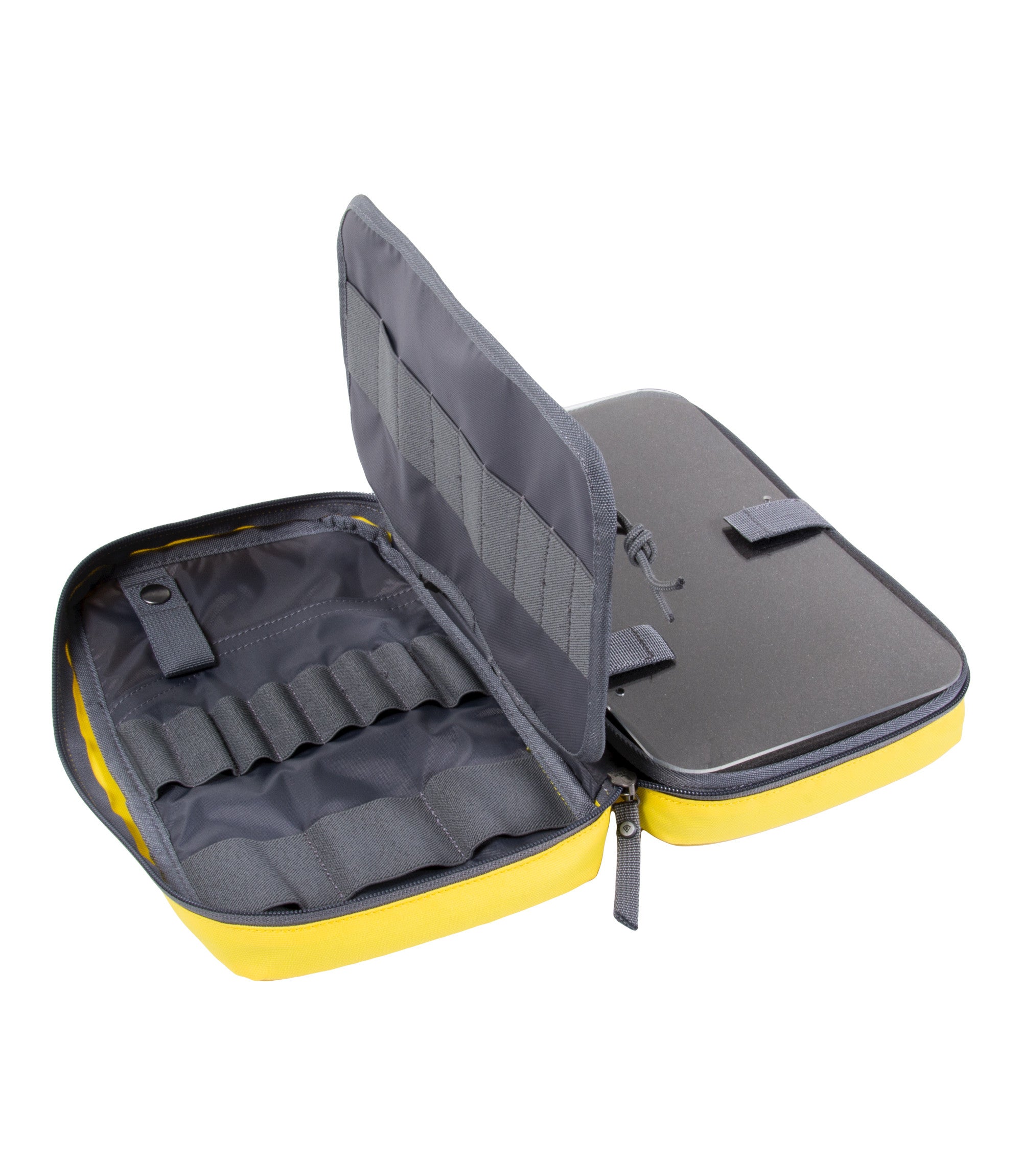 Open Side of Medication Kit in Yellow |color_yellow