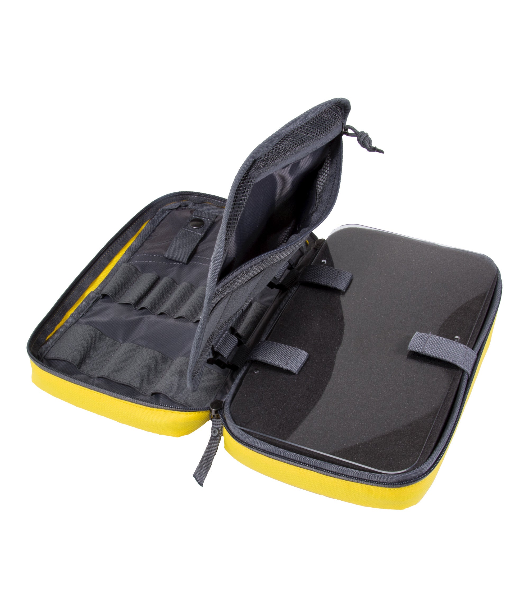 Open Side of Medication Kit in Yellow |color_yellow