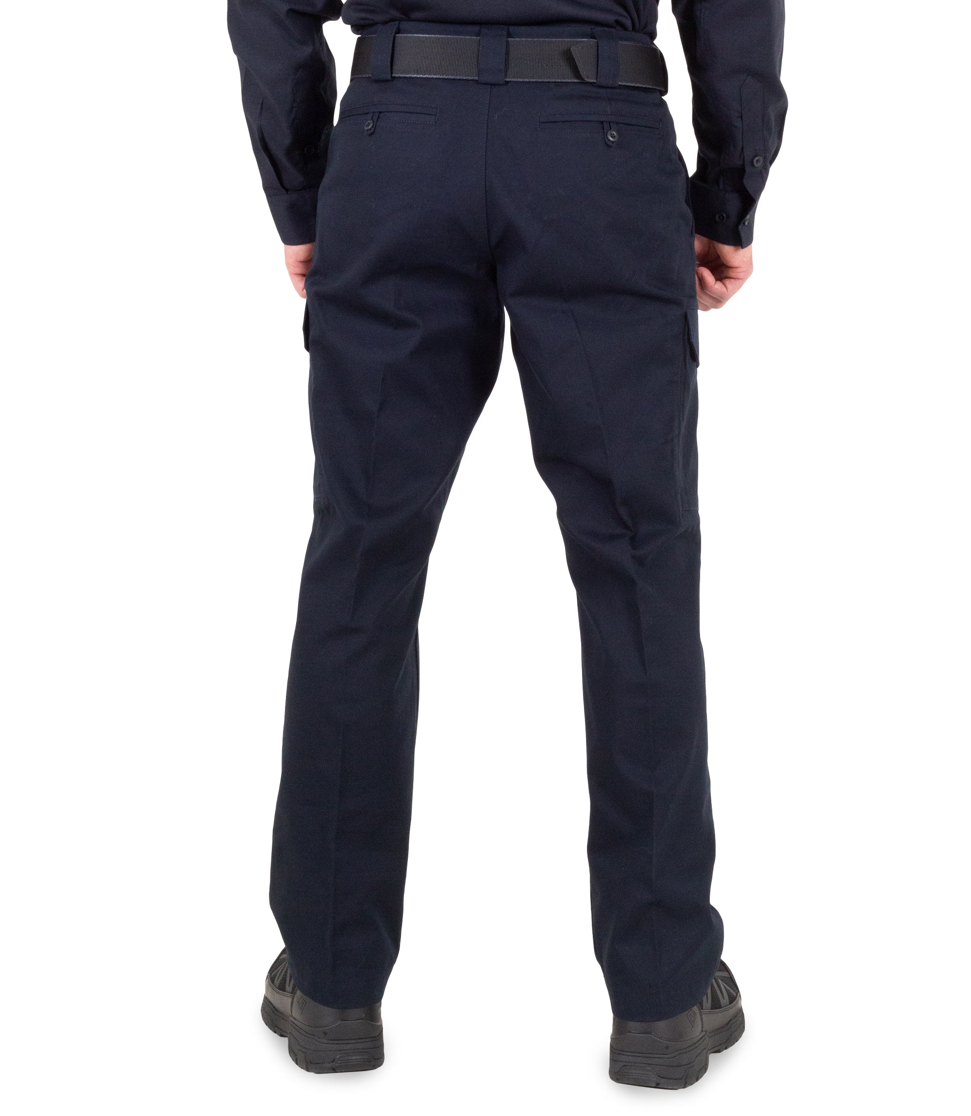 Back of Men's Cotton Cargo Station Pant in Midnight Navy |color_midnight navy
