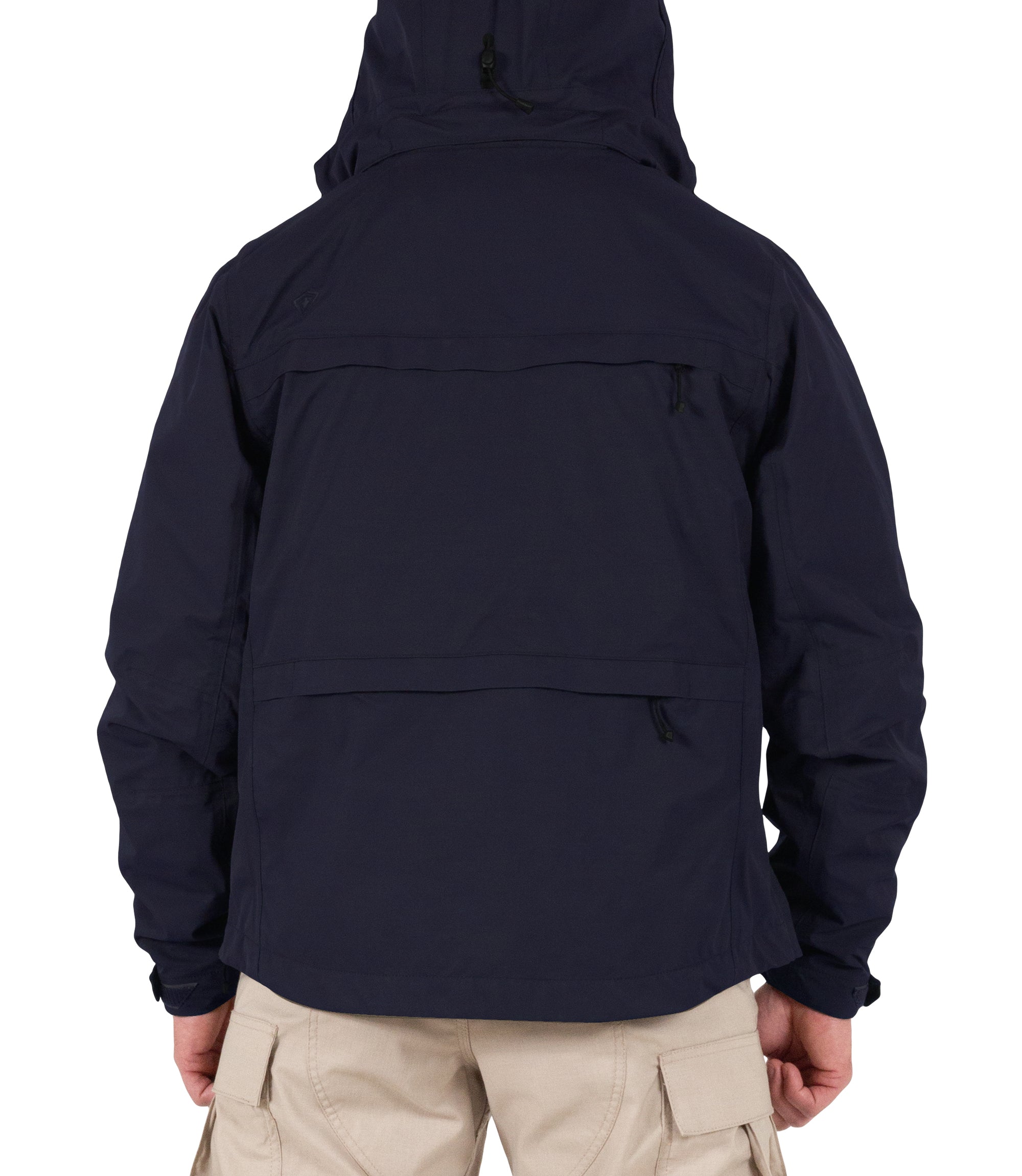 Back Hoodie of Men’s Tactix System Jacket in Midnight Navy |color_midnight navy