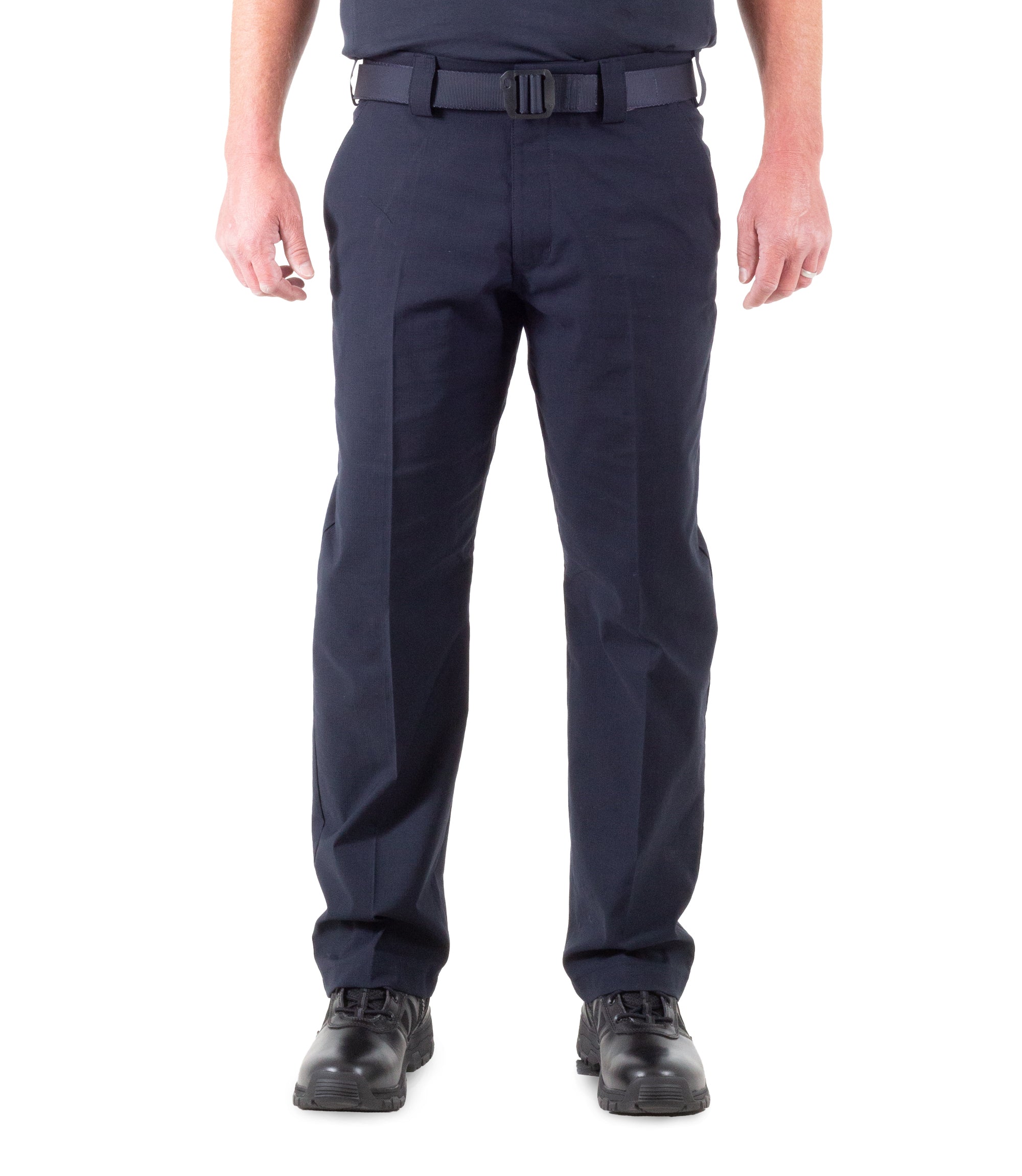 Front of Men's Cotton Station Pant in Midnight Navy |color_midnight navy
