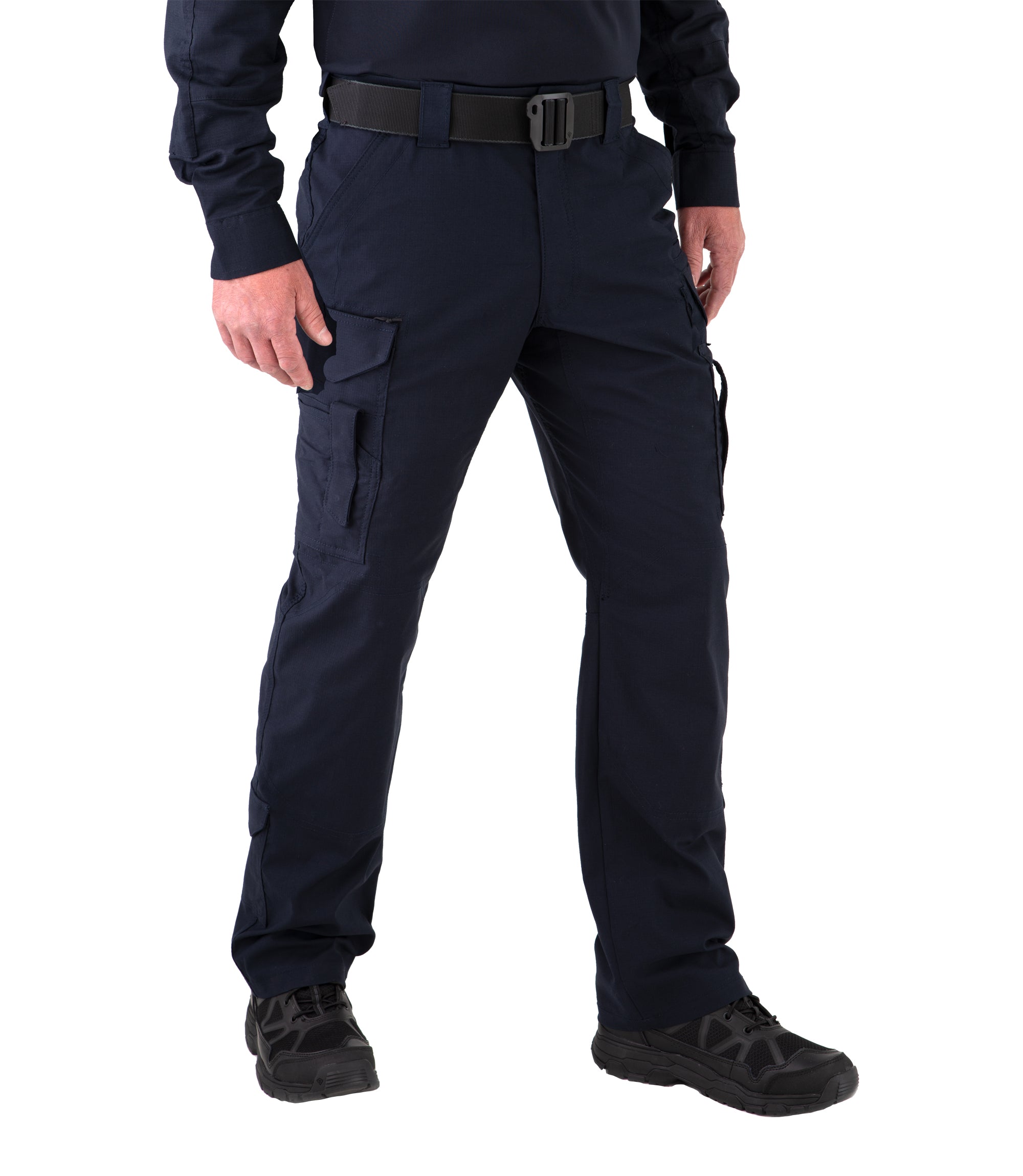 Side of Men's V2 EMS Pant in Midnight Navy |color_midnight navy