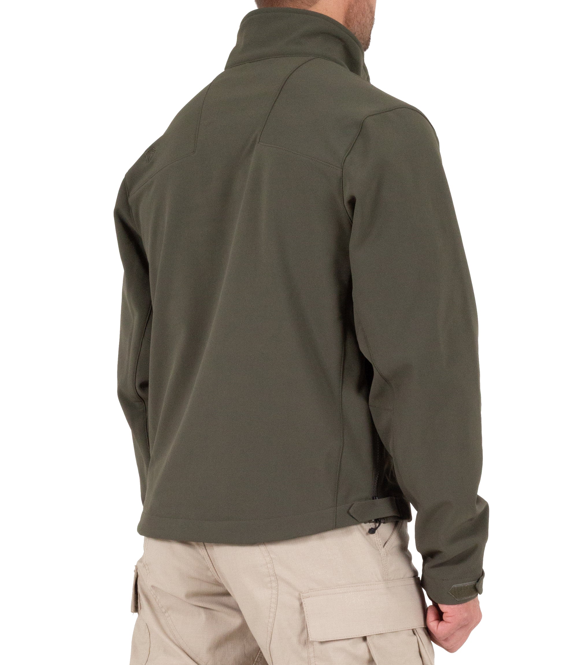 Side of Men's Tactix Softshell Jacket in OD Green |color_od green