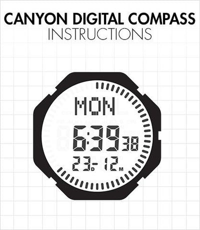 Canyon Digital Compass Instructions
