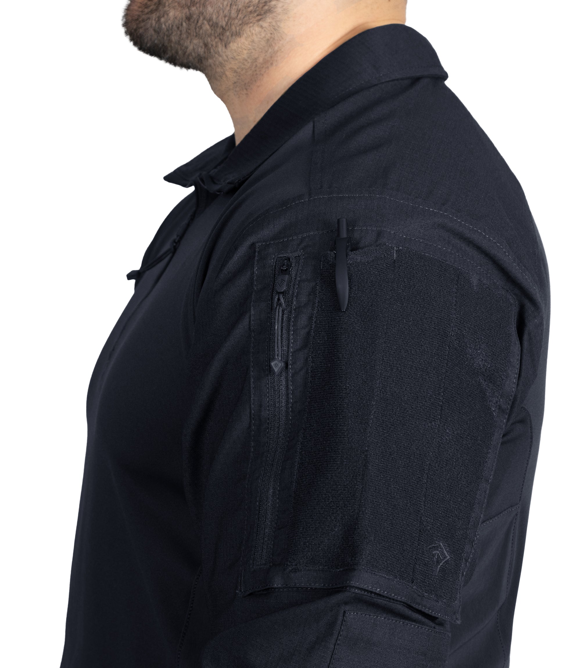 Oversized Pocket on Men's Defender Shirt in Midnight Navy |color_midnight navy