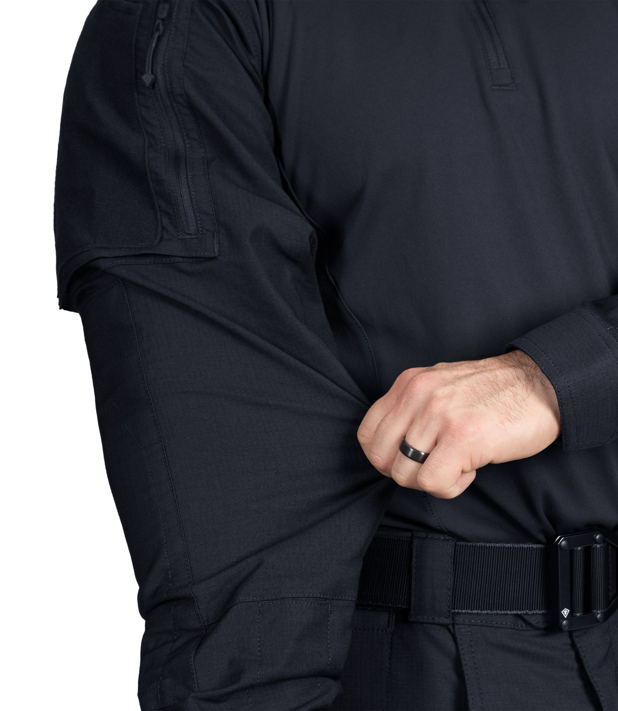 Defender Fabric on Men's Defender Shirt in Midnight Navy |color_midnight navy