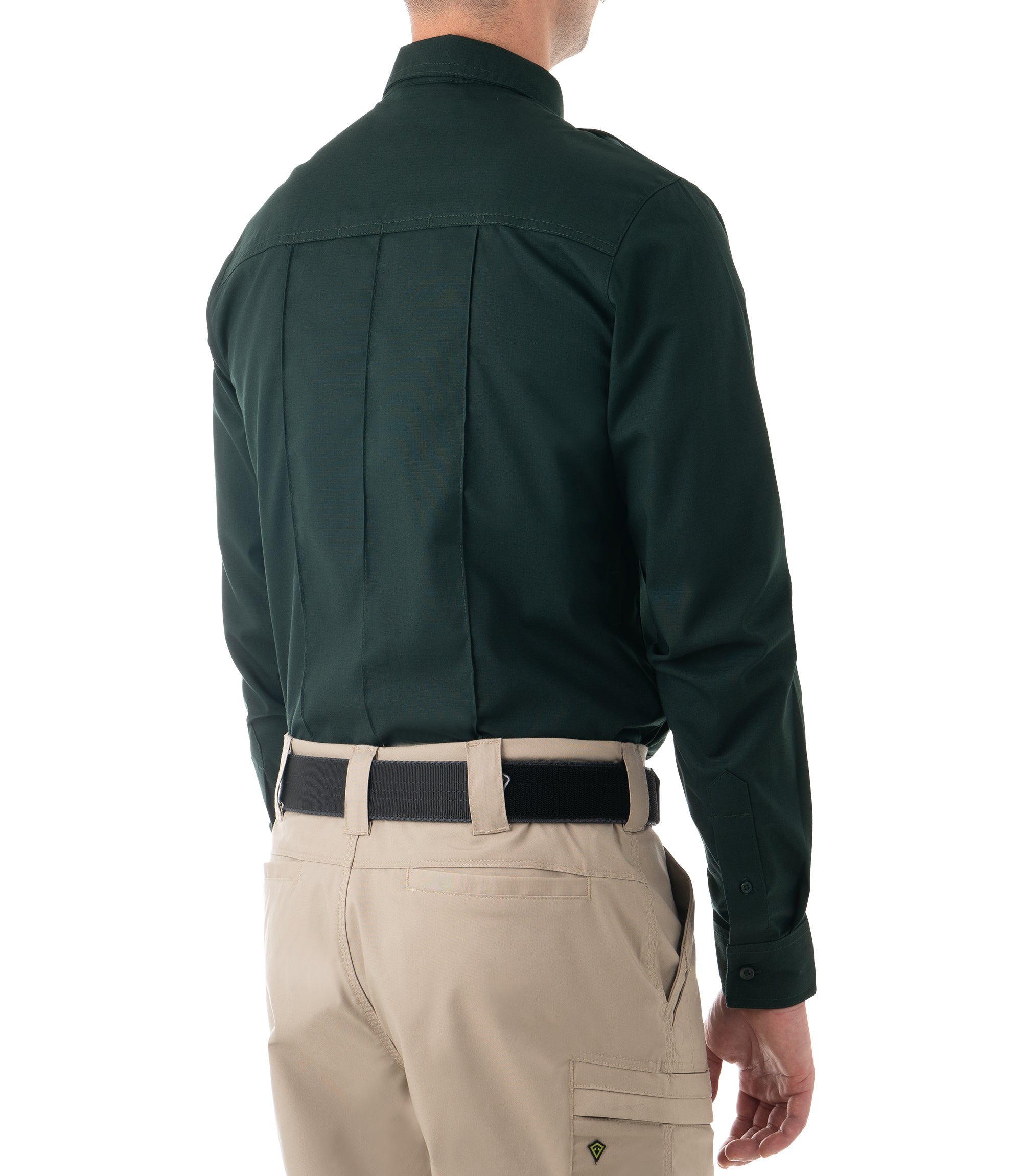 Side of Men's Pro Duty Uniform Shirt in Spruce Green |color_spruce green