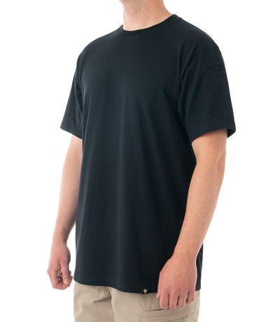 Side of Men's Tactix Series Cotton Short Sleeve T-Shirt with Pen Pocket