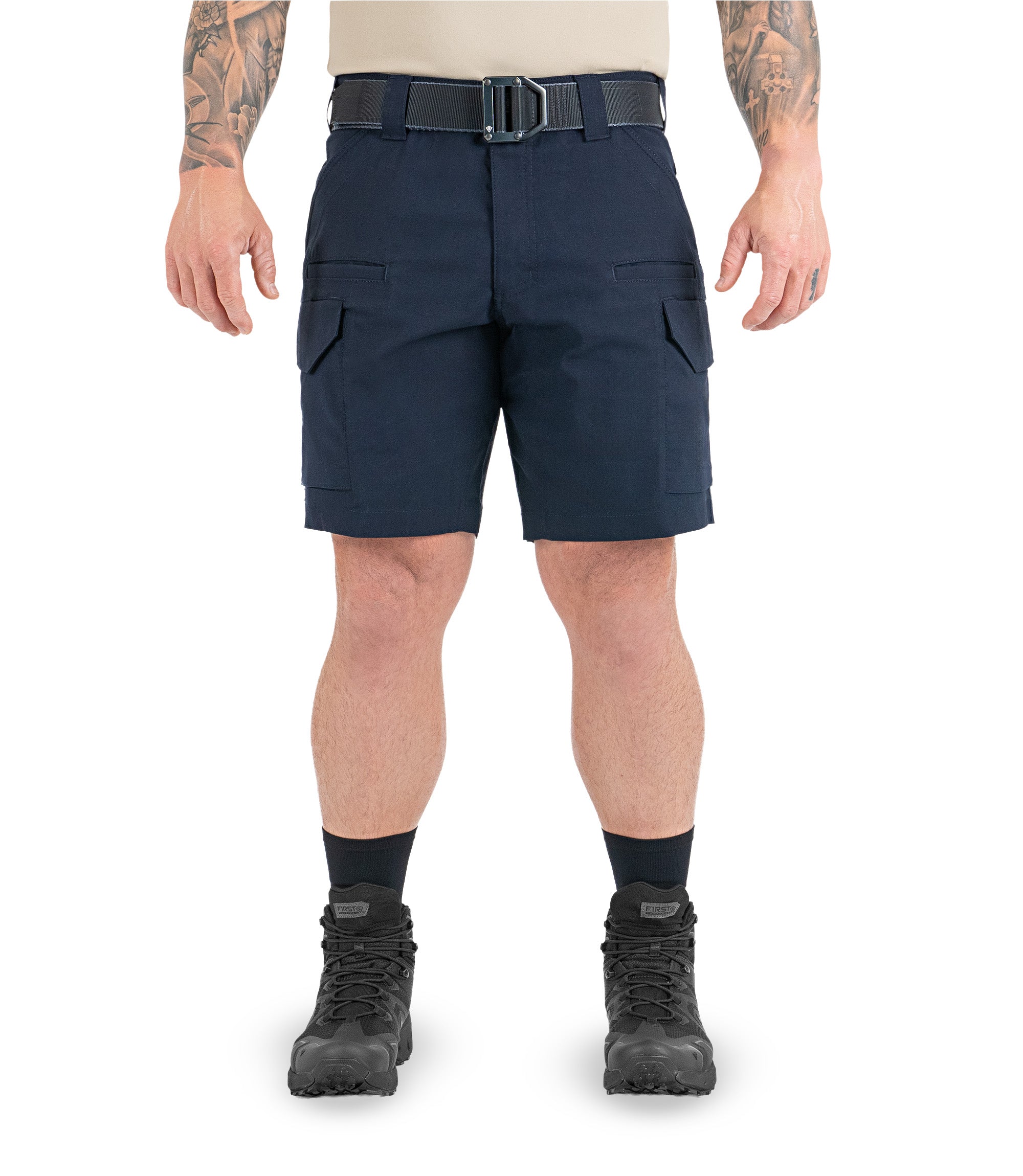 Front of Men's V2 Tactical Short in Midnight Navy|color_midnight navy