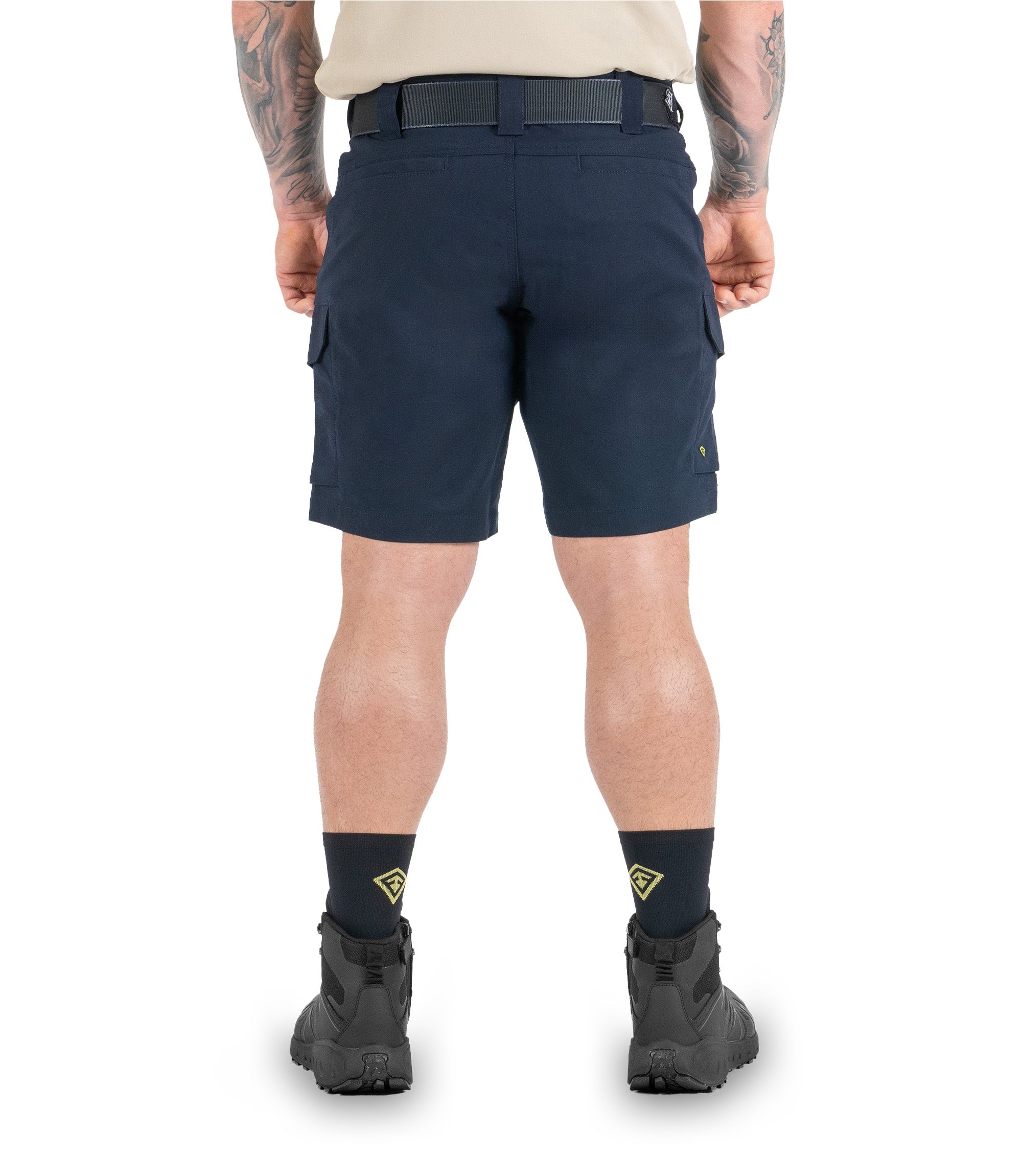 Back view of Men's V2 Tactical Short in Midnight Navy|color_midnight navy