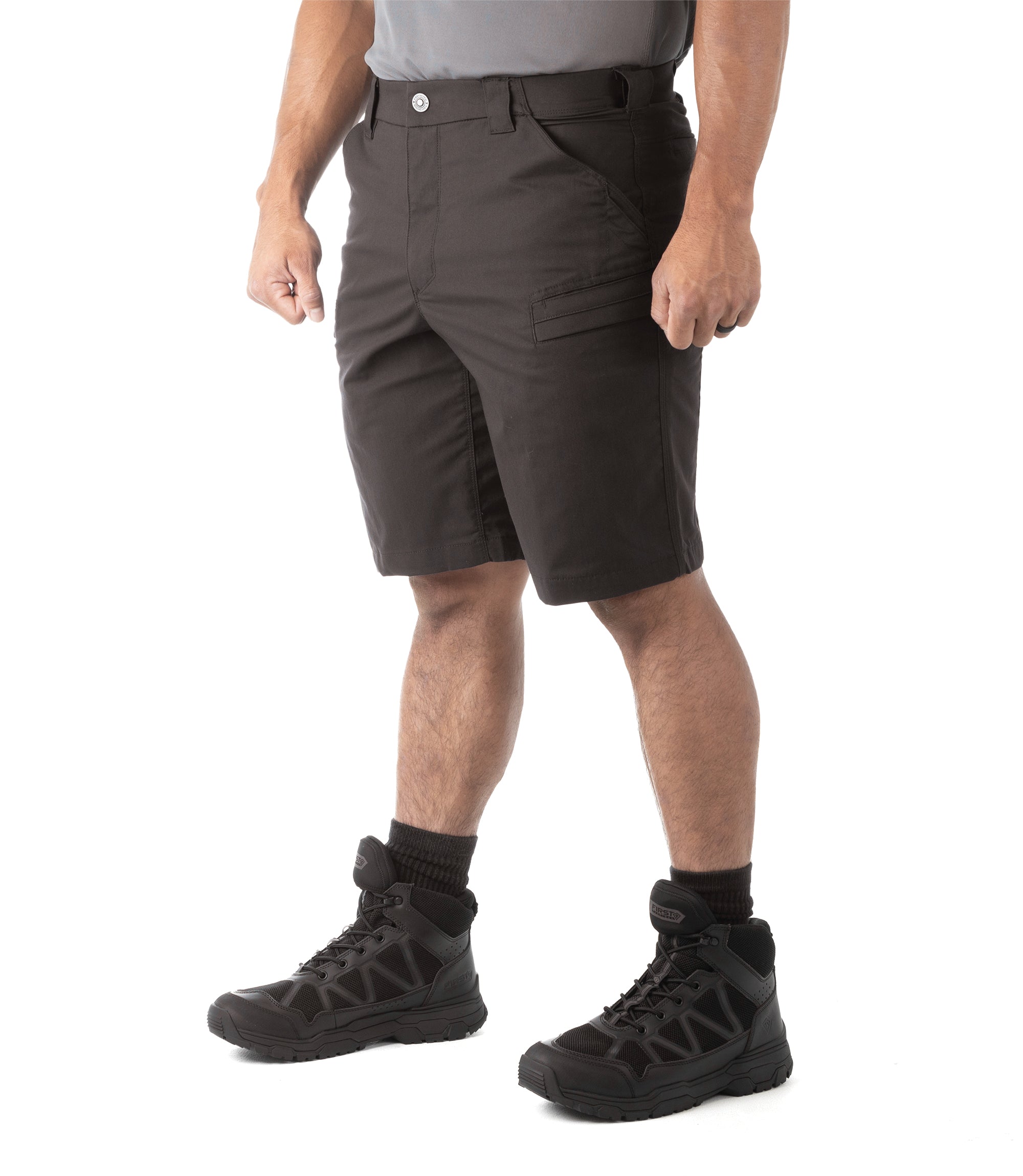 Side of Men's A2 Short in Black |color_black