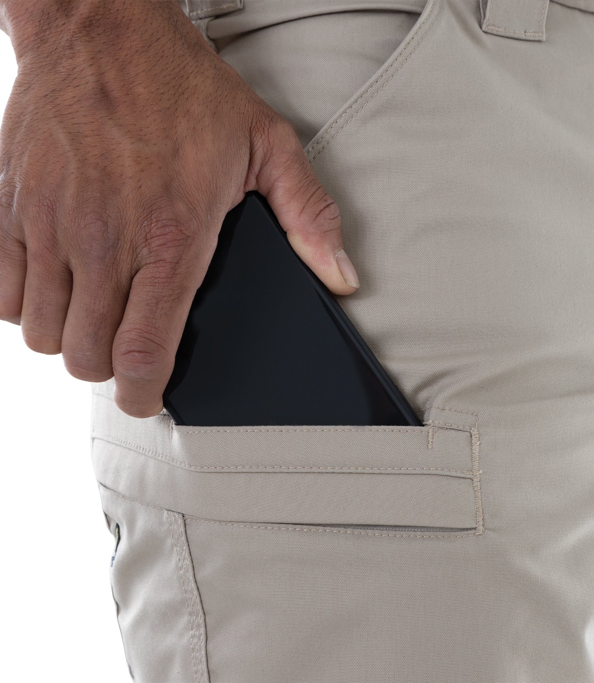 Media Pocket of Men's A2 Short in Khaki |color_khaki