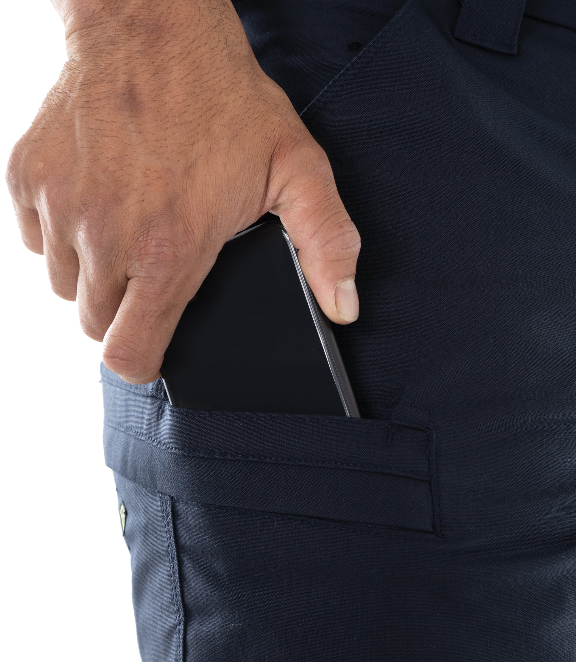 Media Pocket of Men's A2 Short in Midnight Navy |color_midnight navy