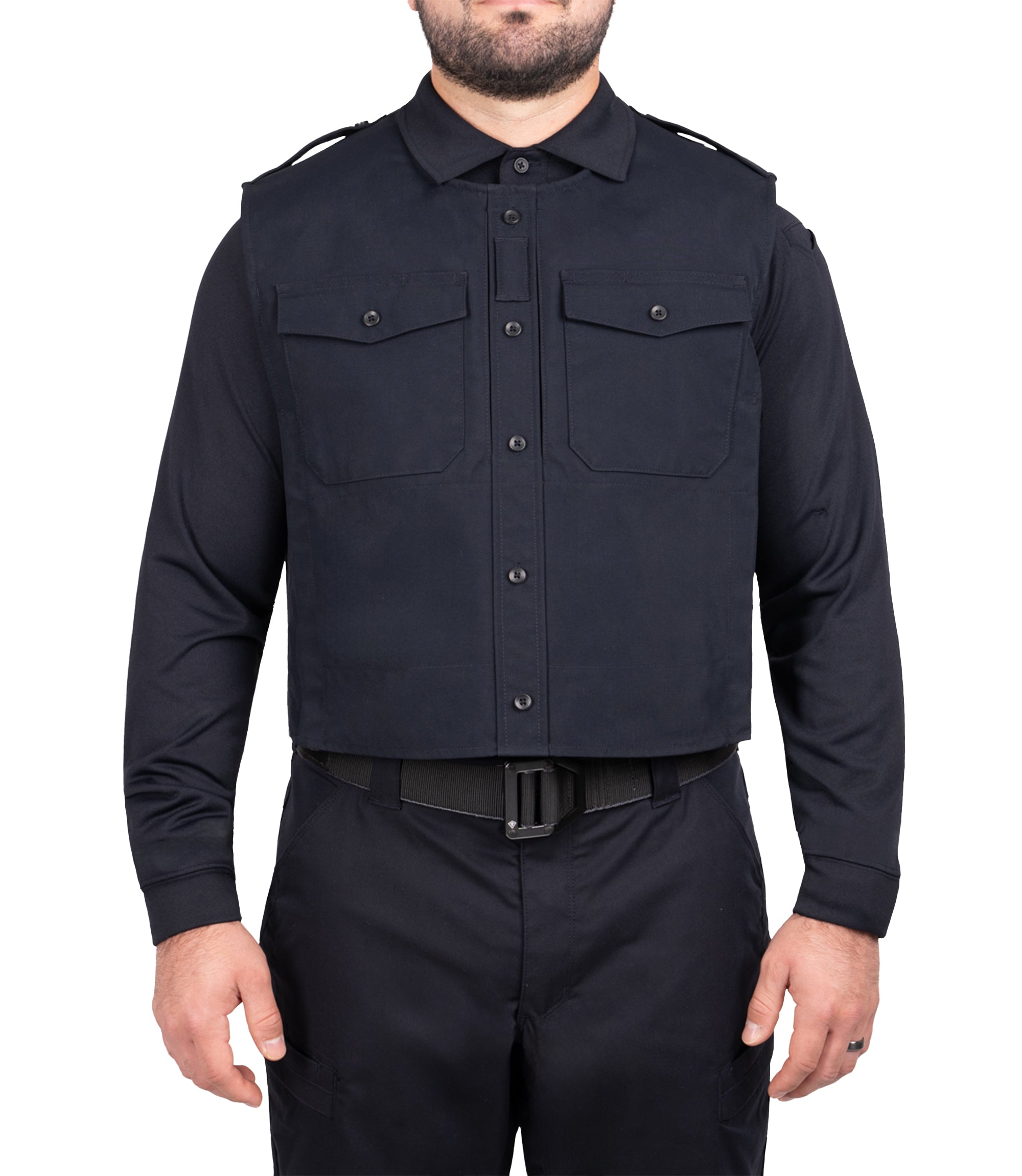 Front View of Pro Duty Armor Cover in color midnight navy|color_midnight navy