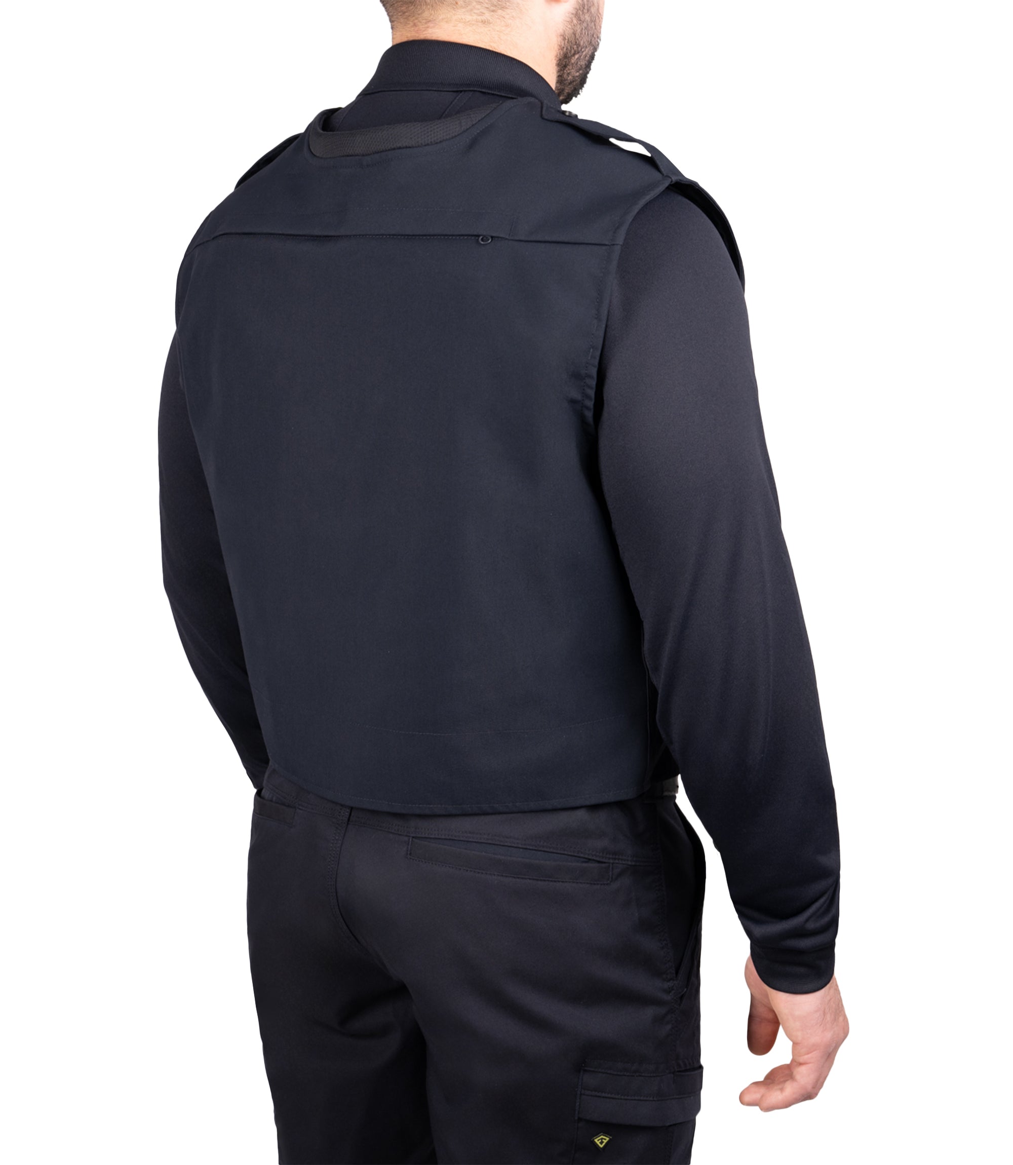 Back quarter angle view of Pro Duty Armor Cover in color midnight navy|color_midnight navy