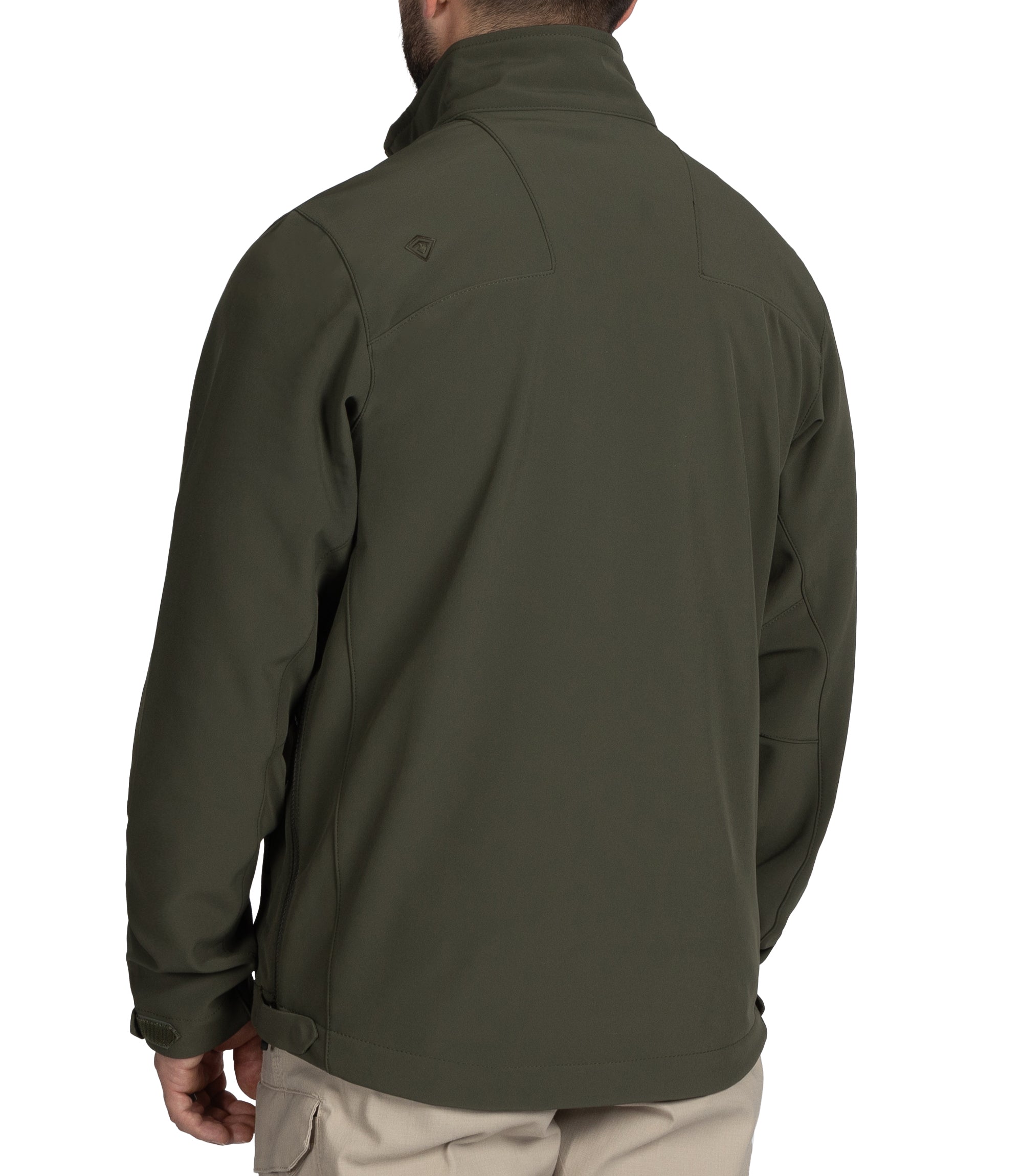 Side of Men's Tactix Softshell Parka in OD Green |color_od green