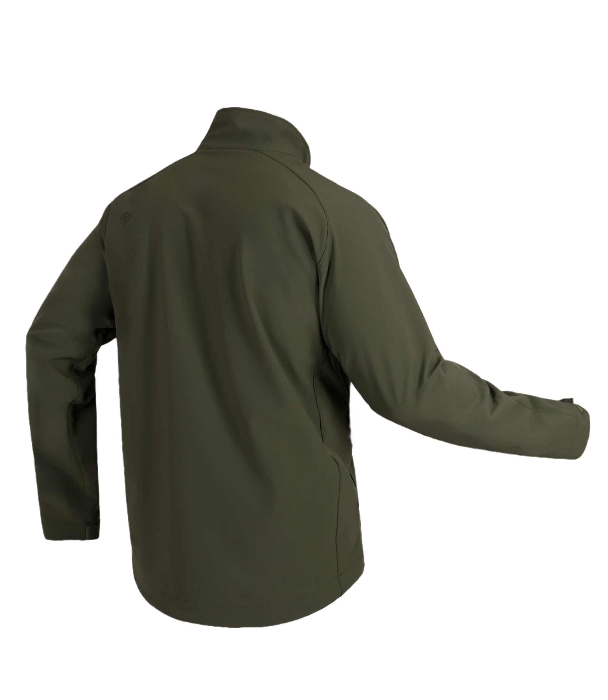 Back View Men's Tactix Softshell Pullover in color OD Green |color_od green