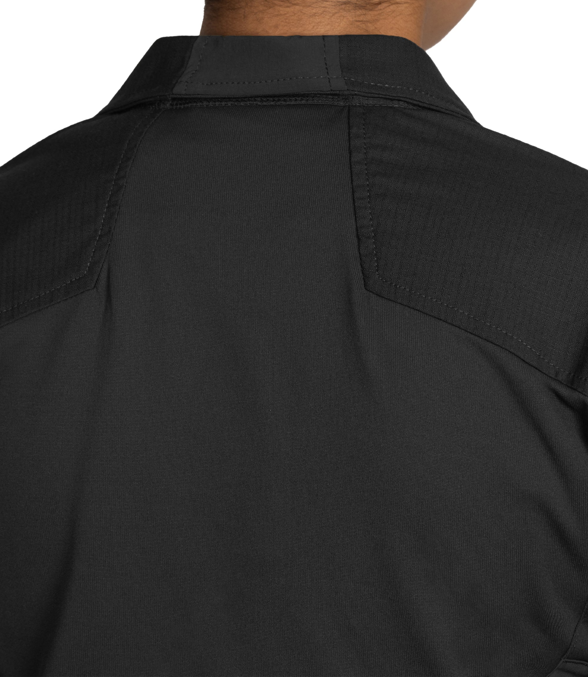 Split Yoke of Women's Defender Shirt in Black |color_black