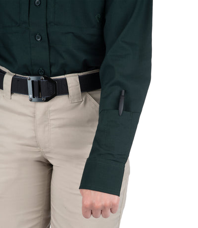 Women's V2 Tactical Long Sleeve Shirt - Spruce Green