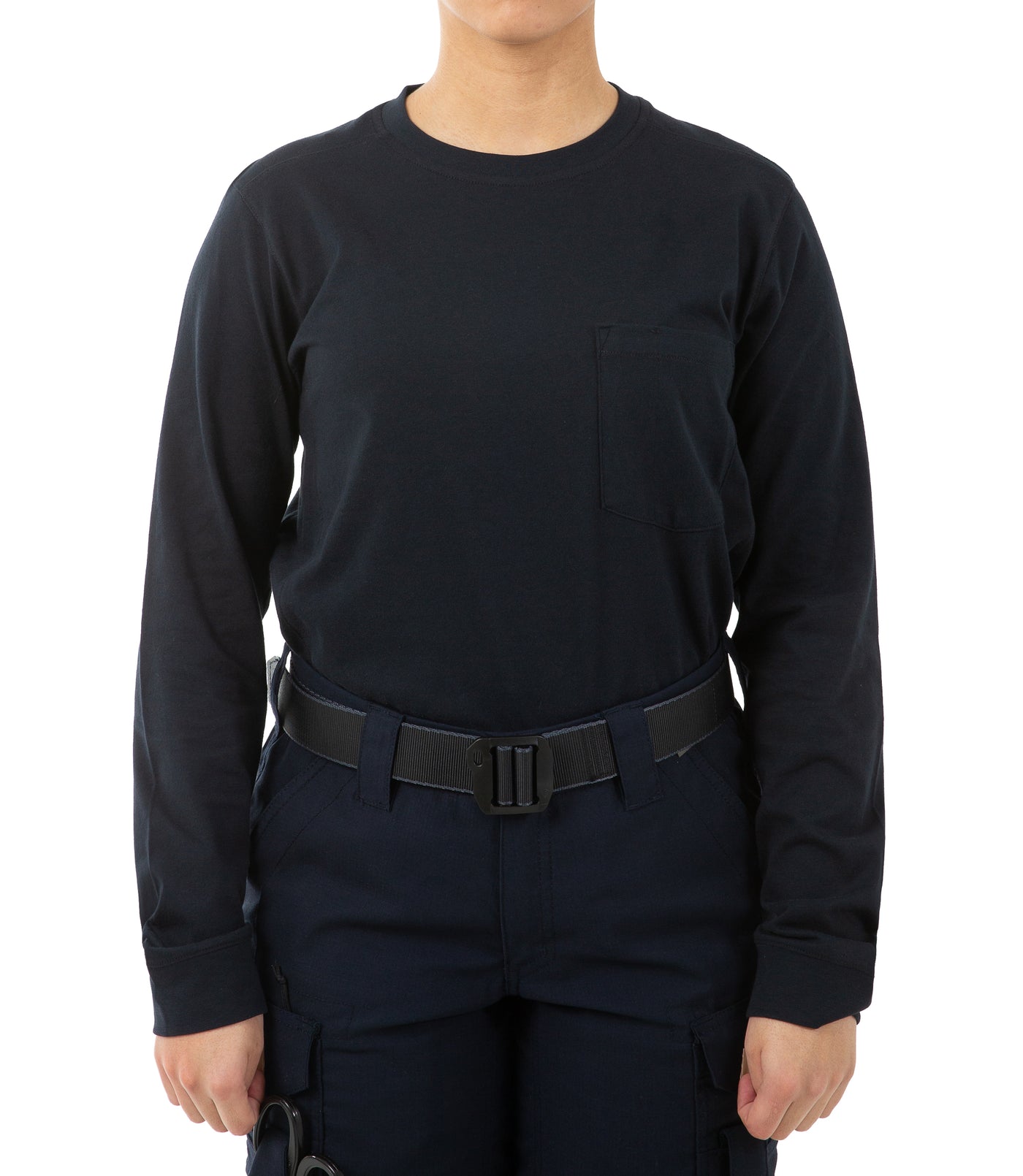 Women's Tactix Cotton Long Sleeve T-Shirt with Chest Pocket