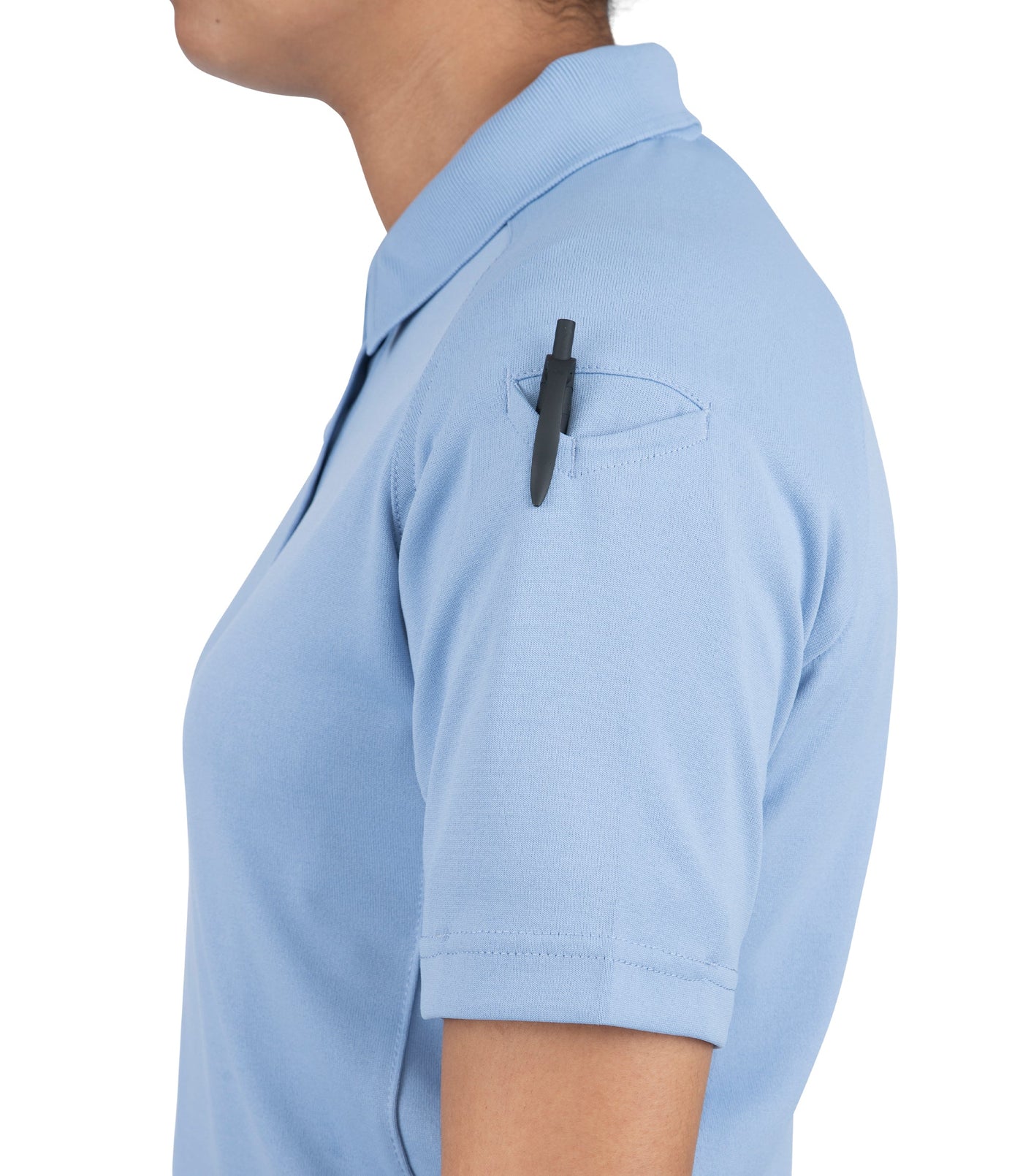 Women's Performance Short Sleeve Polo - Medium Blue