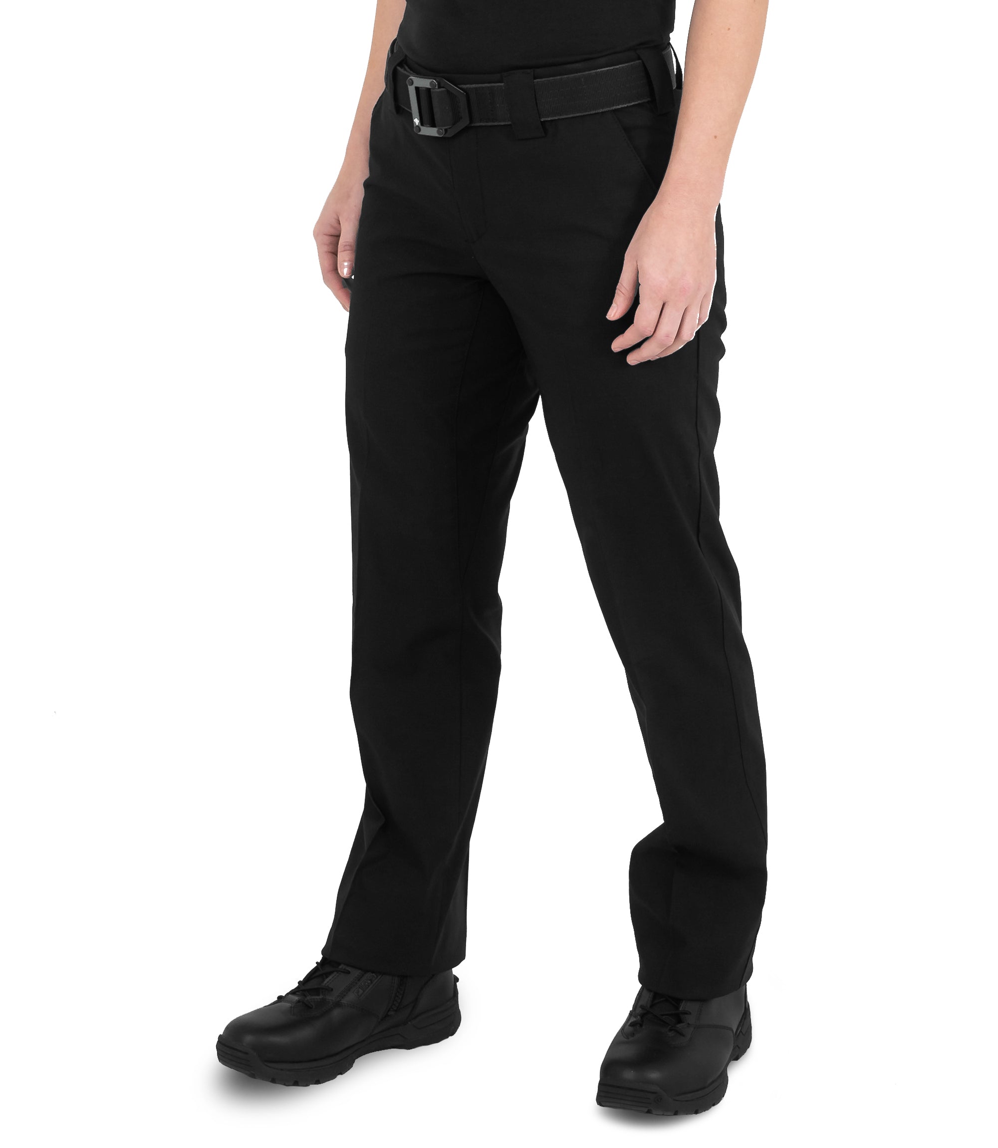 Side of Women's V2 Pro Duty 6 Pocket Pant in Black|color_black