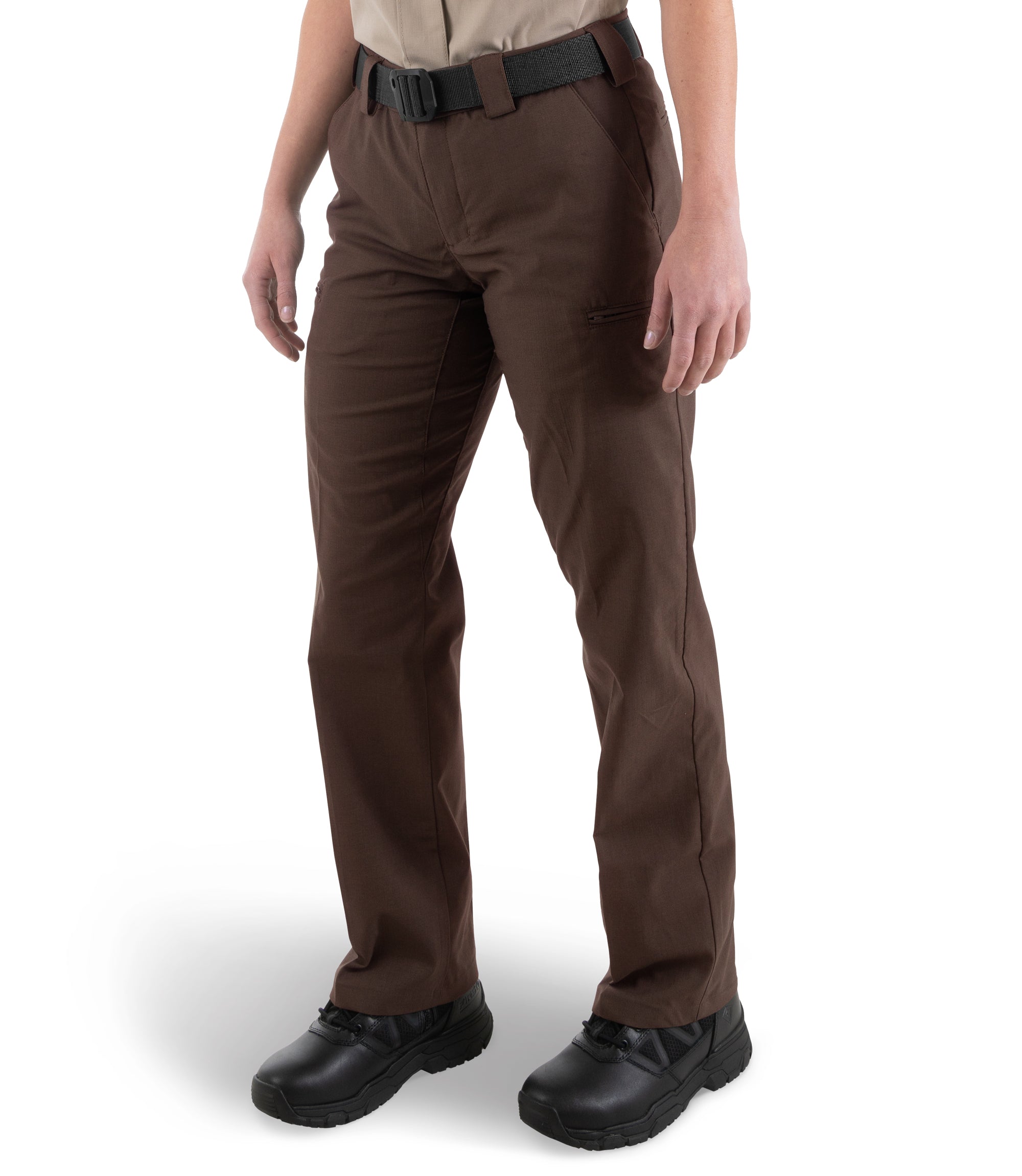 Side of Women's V2 PRO DUTY™ 6 Pocket Pant in Kodiak Brown |color_kodiak brown