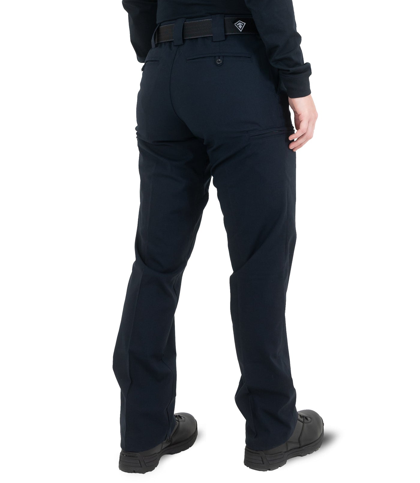 Side of Women's V2 Pro Duty 6 Pocket Pant in Midnight Navy