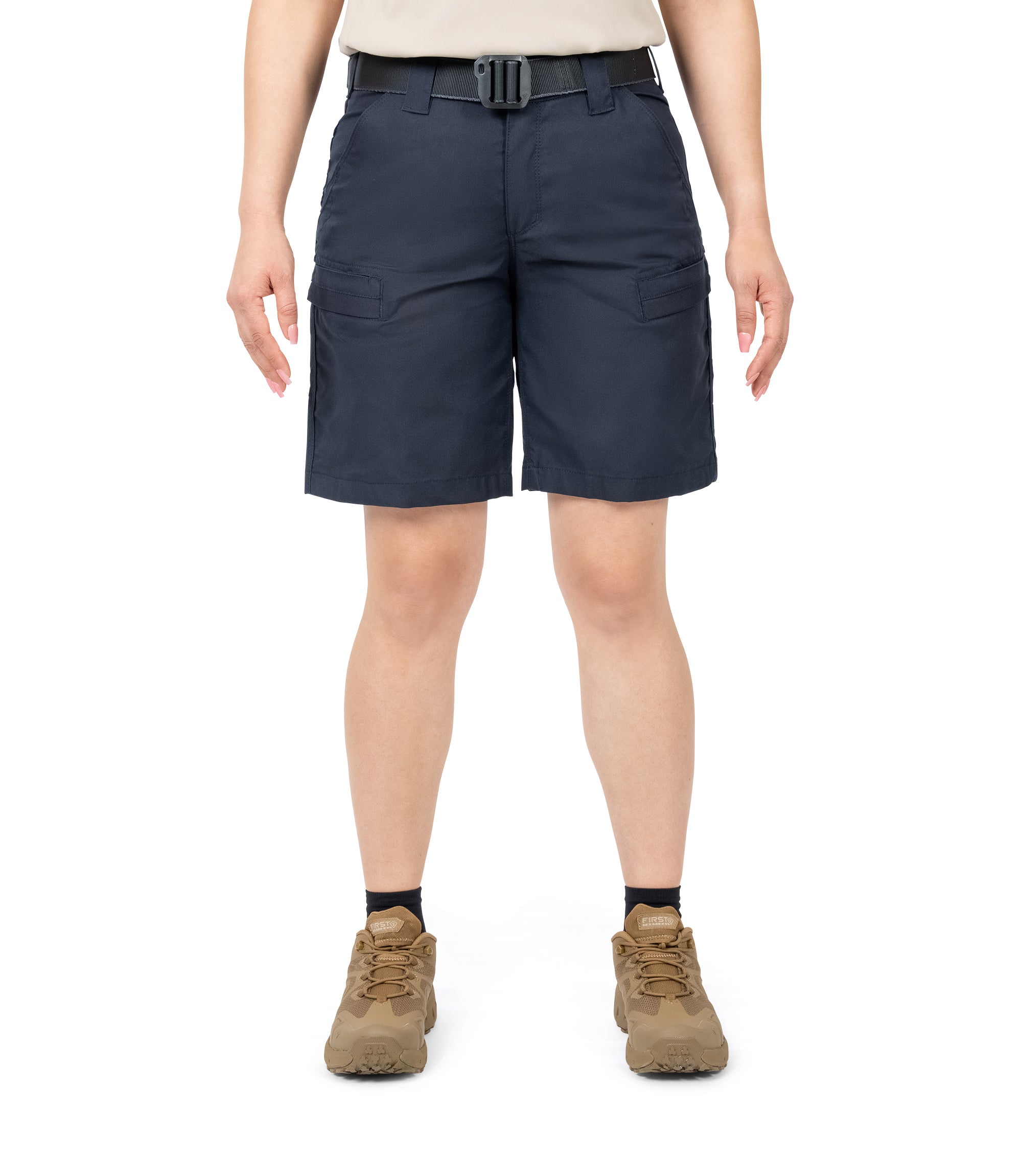 Front view of Women's A2 Short in Midnight Navy|color_midnight navy