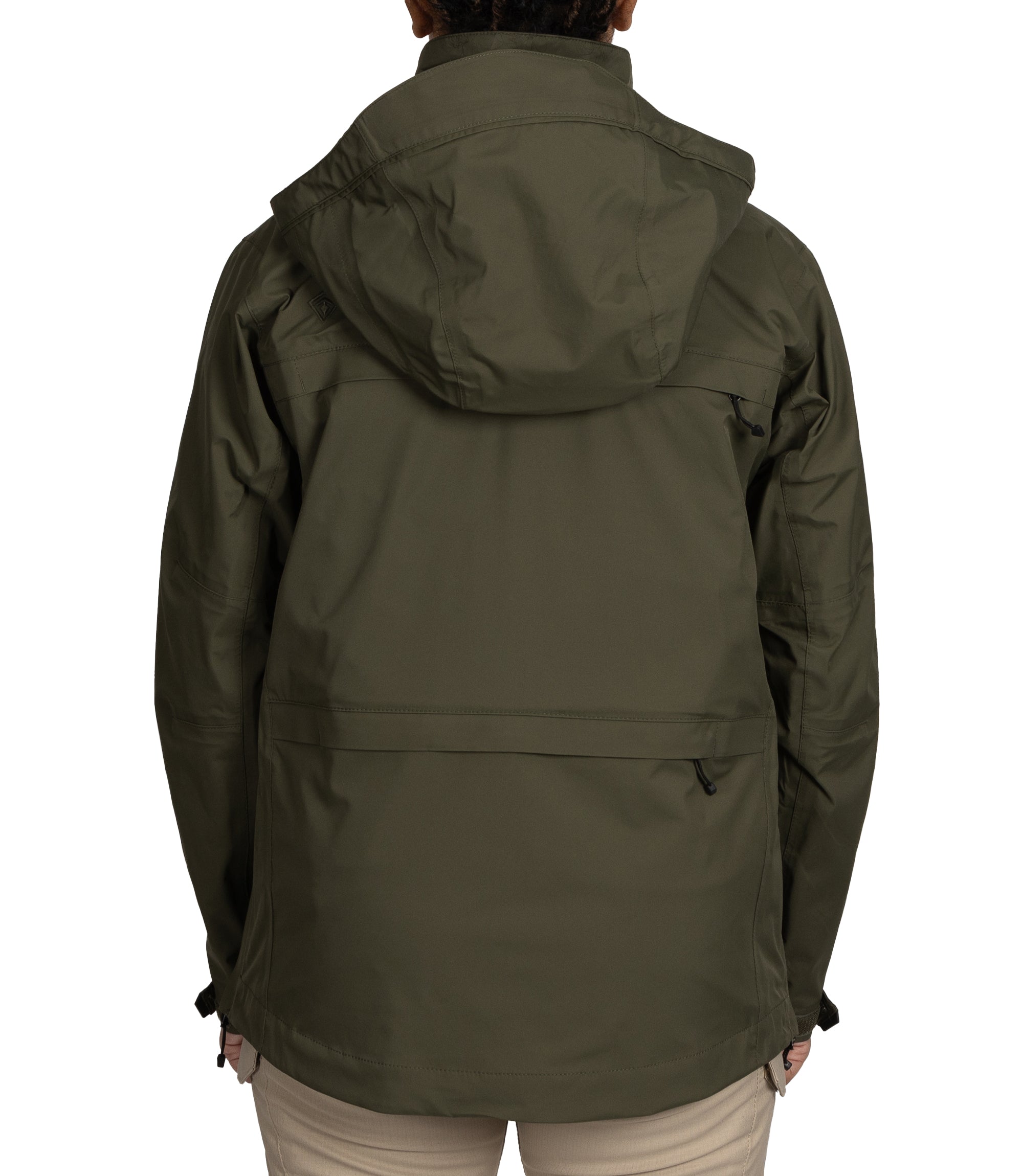 Back view of Women’s Tactix 3-In-1 System Jacket in OD Green|color_od green