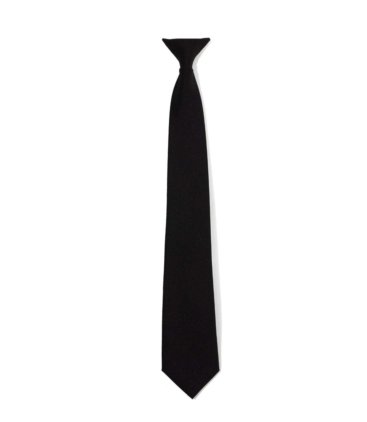 Photo of clip on tie in the color black - Front