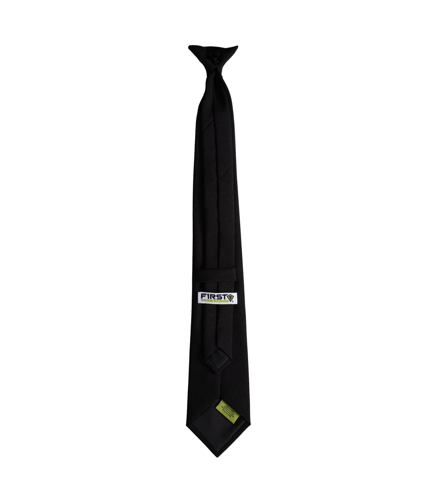 Photo of clip on tie in the color black - Back
