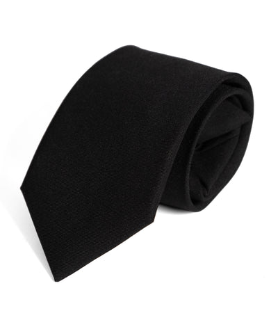 Photo of clip on tie in the color black