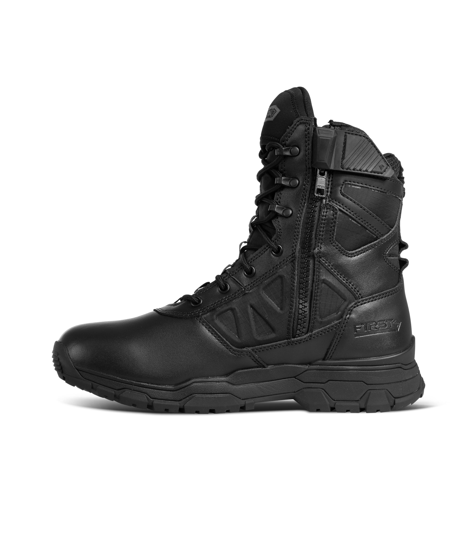 Left side view of Men's Urban Operator H₂O Side-Zip Boot in color black|color_black