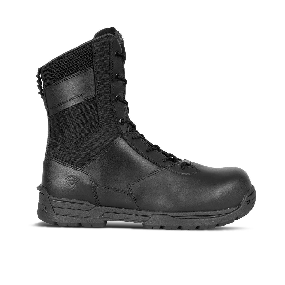 Men\'s Military Tactical Work Boots Side Zipper Leather Combat Boots Men main image 3