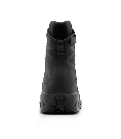 Photo of Men's 8" AERO-TAC Side-Zip boot in black - Back view