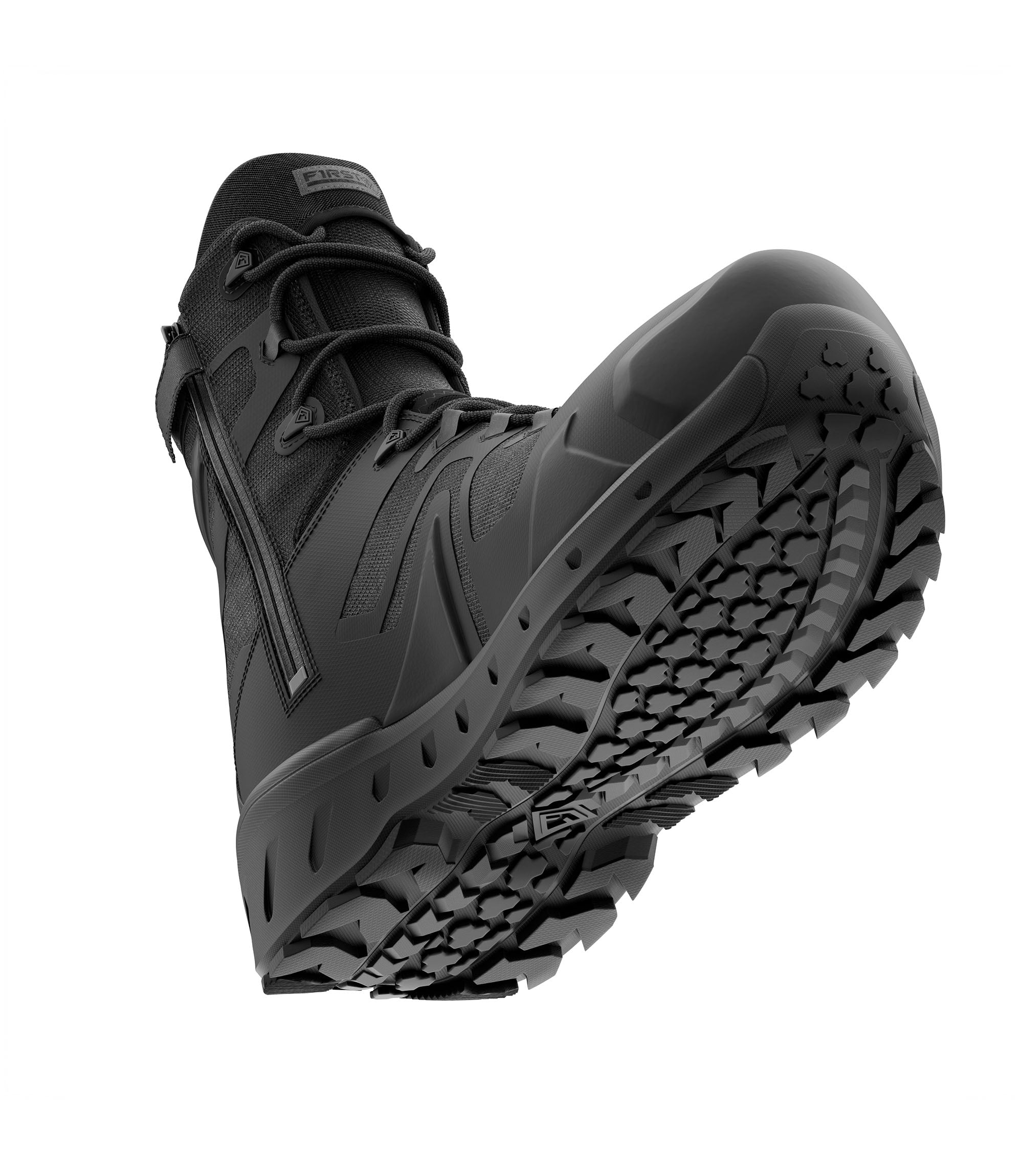 Photo of Men's 8" AERO-TAC™ Safety Toe Side-Zip Boot in black|color_black