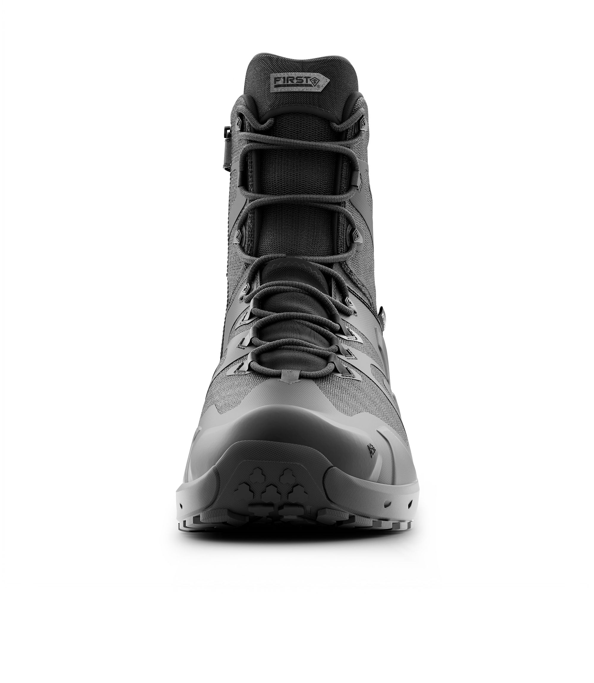 Front view photo of Men's 8" AERO-TAC™ H₂O Side-Zip Boot in black|color_black