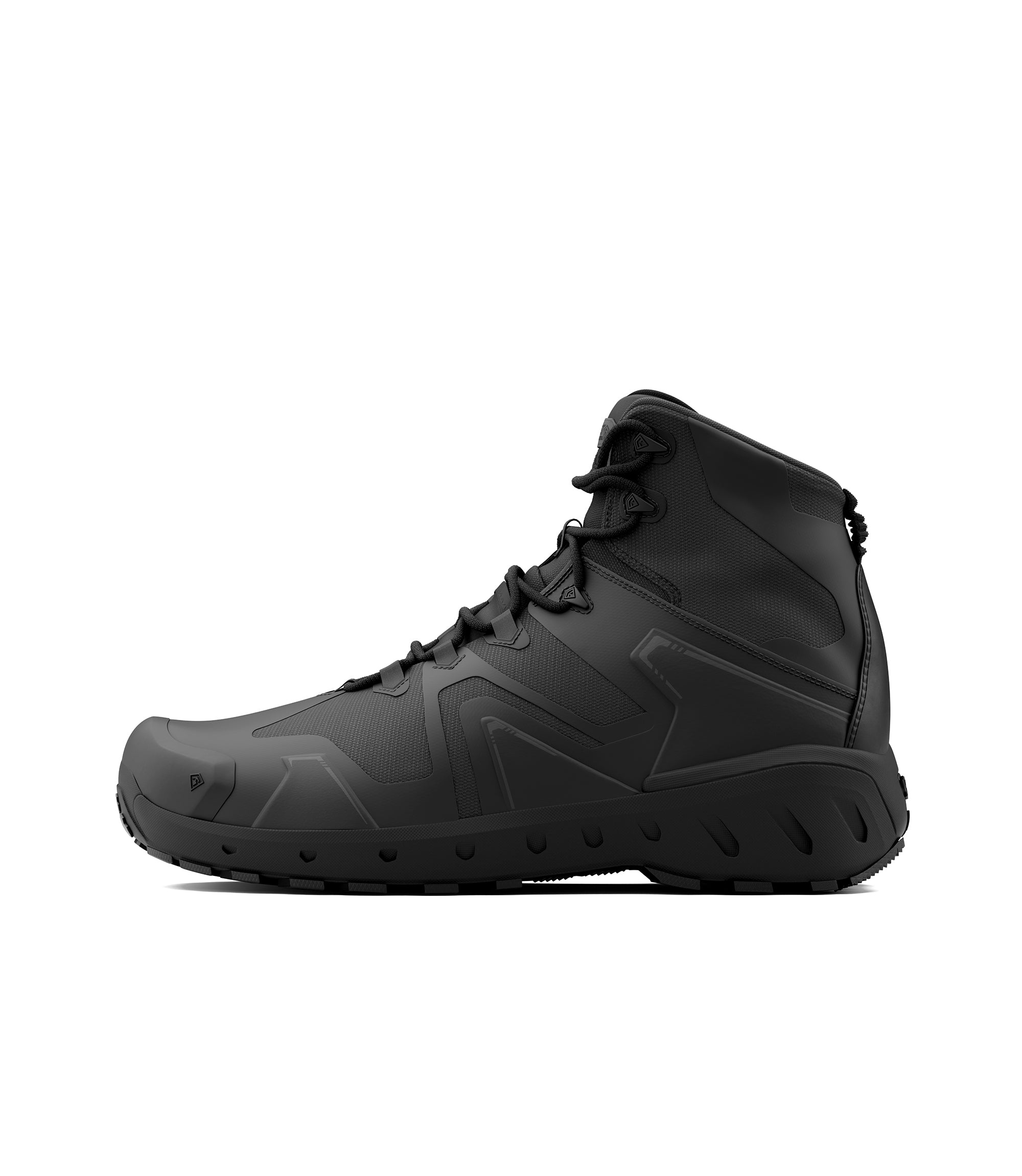 Side view photo of Men's 5“ AERO-TAC™ Side-Zip Mid in black|color_black