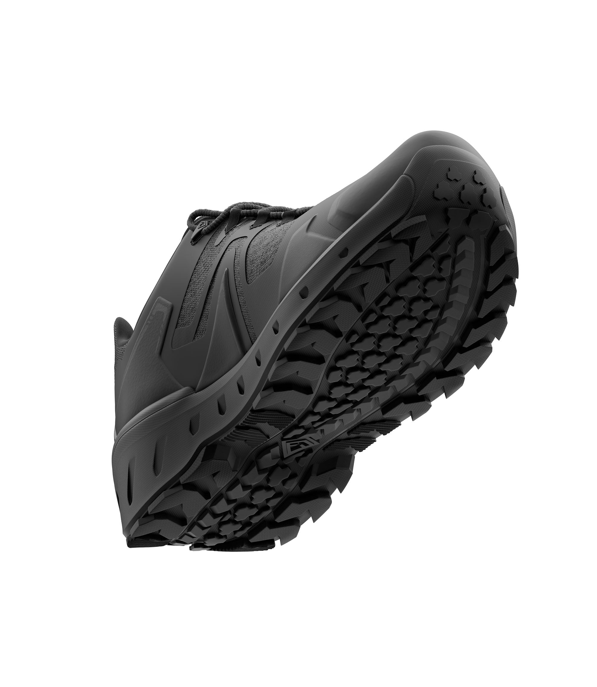 Side view photo of Men's 3" AERO-TAC™ Low Shoe in color black|color_black