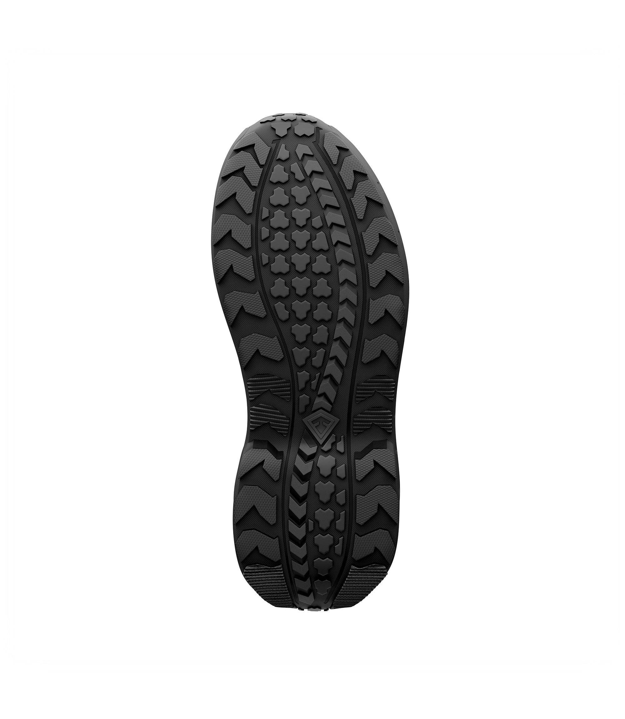 Bottom sole photo of Men's 3" AERO-TAC™ Low Shoe in color black|color_black