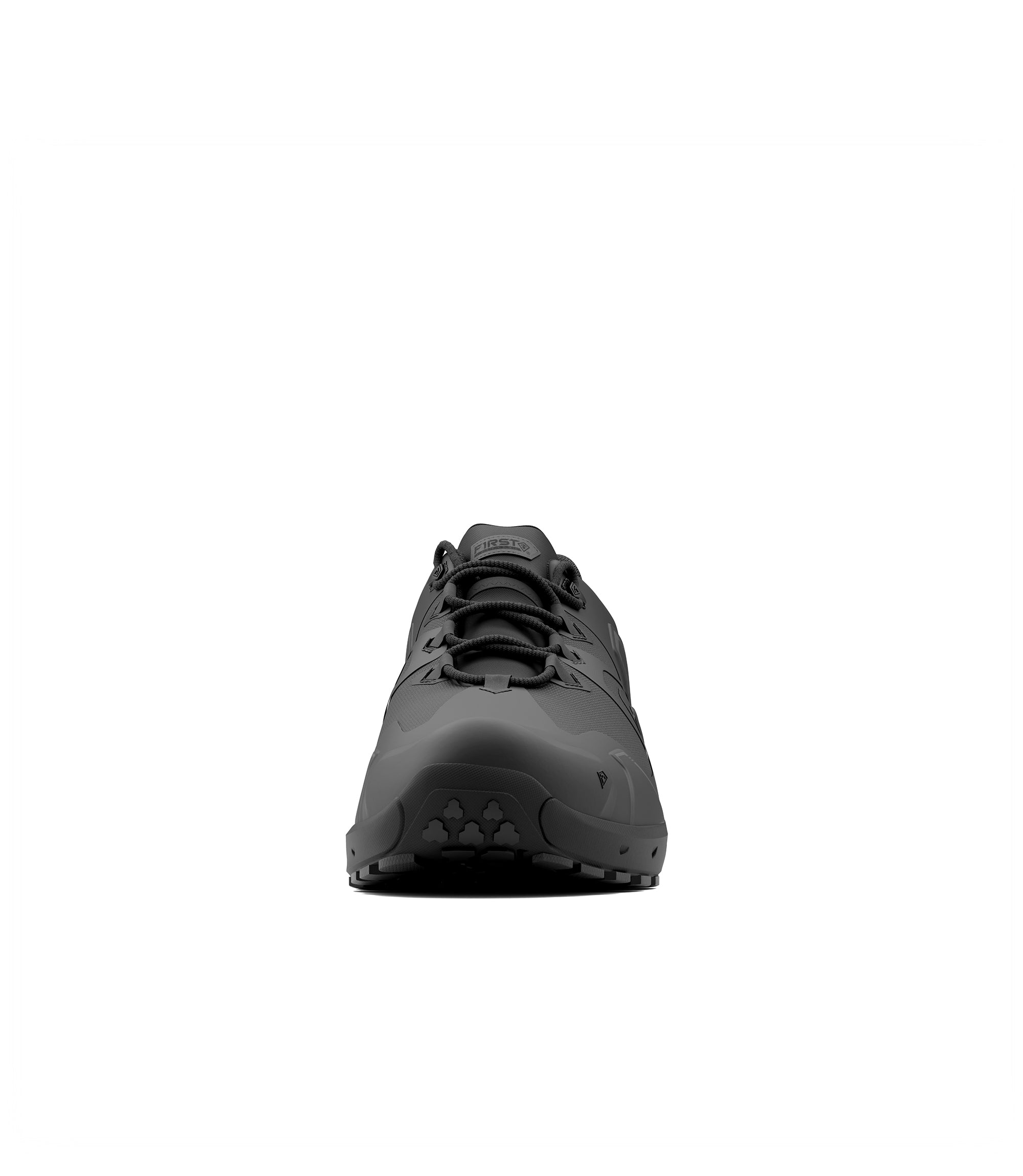 Front view photo of Men's 3" AERO-TAC™ Low Shoe in color black|color_black